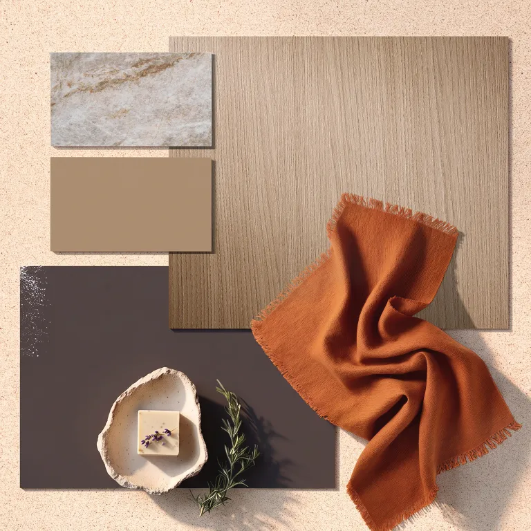 Moodboard odtieňov Towards Terra
