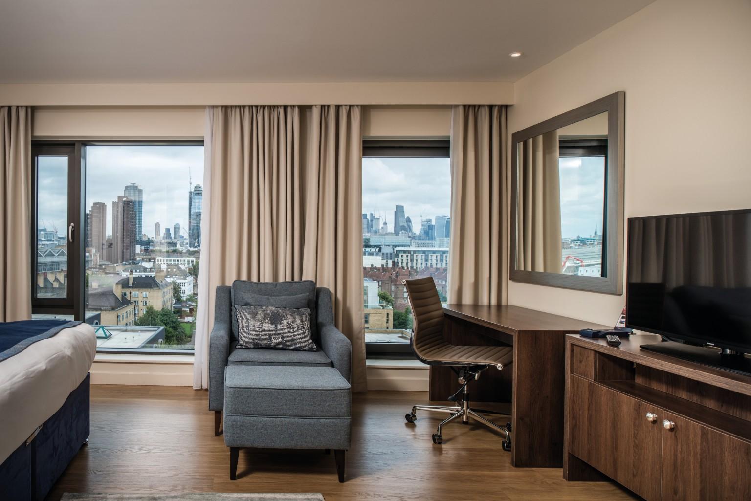 Het aparthotel biedt de sfeer van een hotel met hoogwaardige faciliteiten.