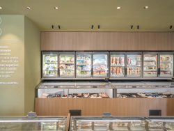 The Nordal Shop has been refurnished with H3157 ST12 Vicenza Oak. 