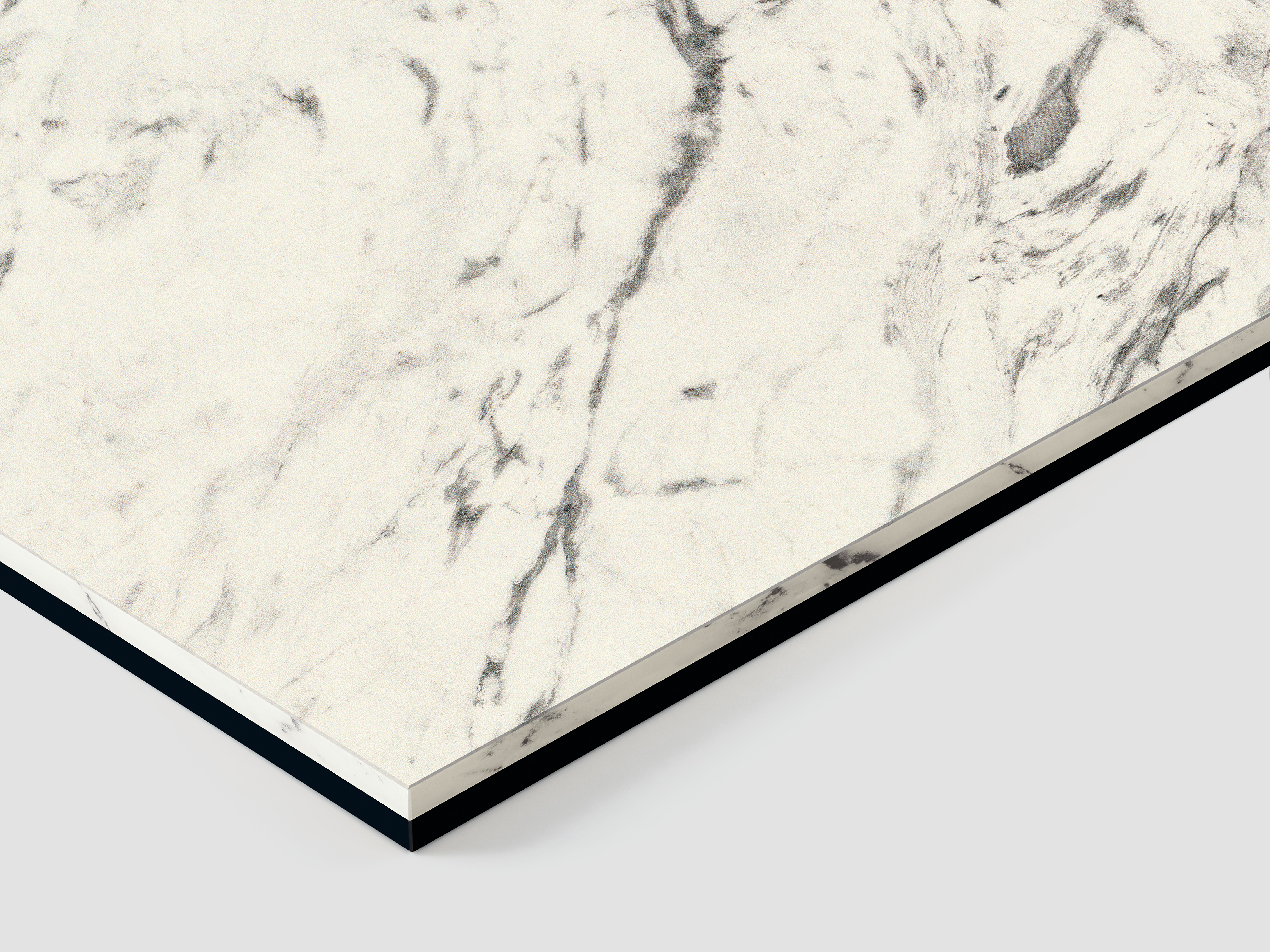 F8922 C1 Duo Carrara marmor bel - Črna