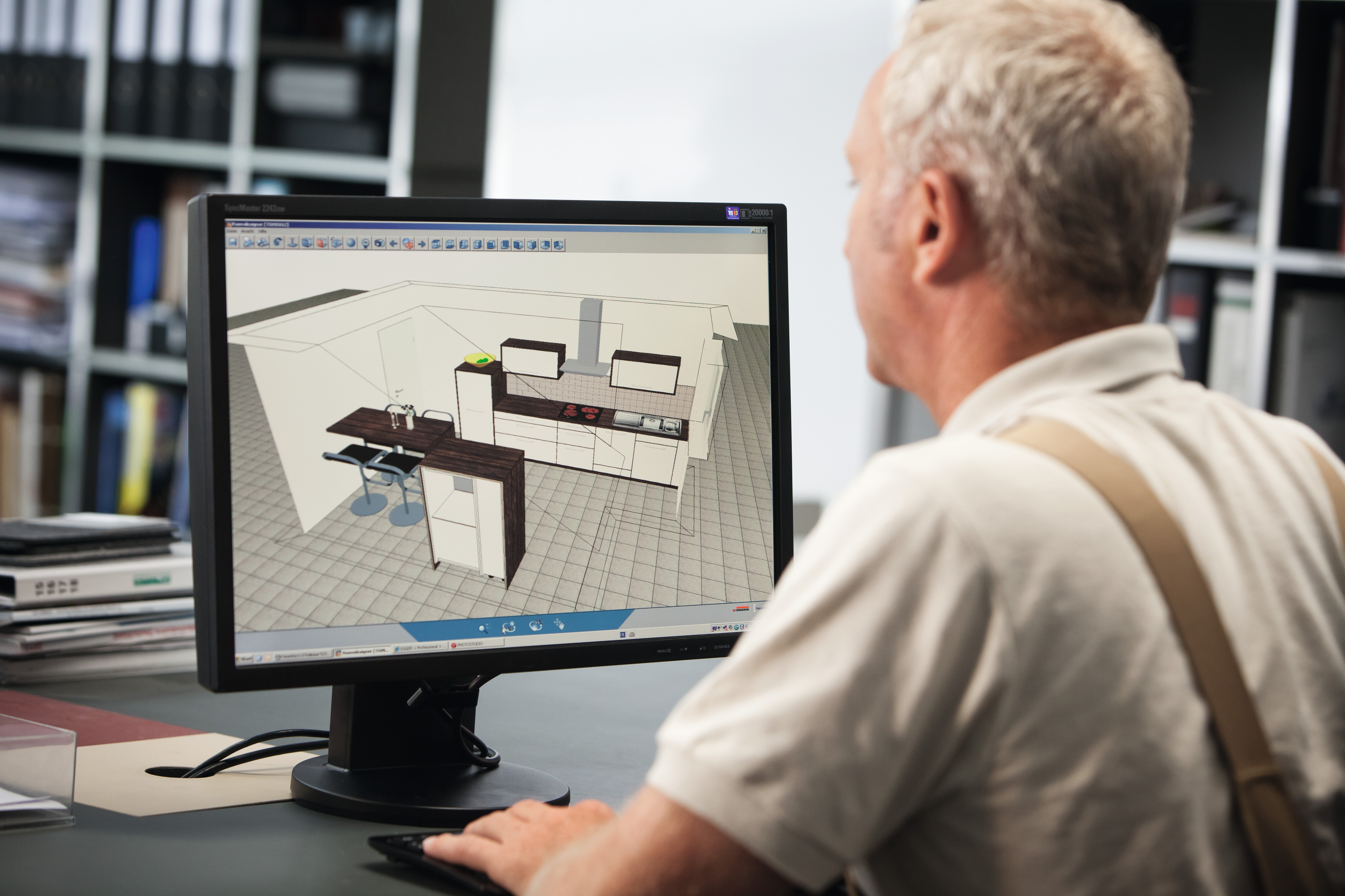 Combine, calculate, produce and present room settings and furniture elements