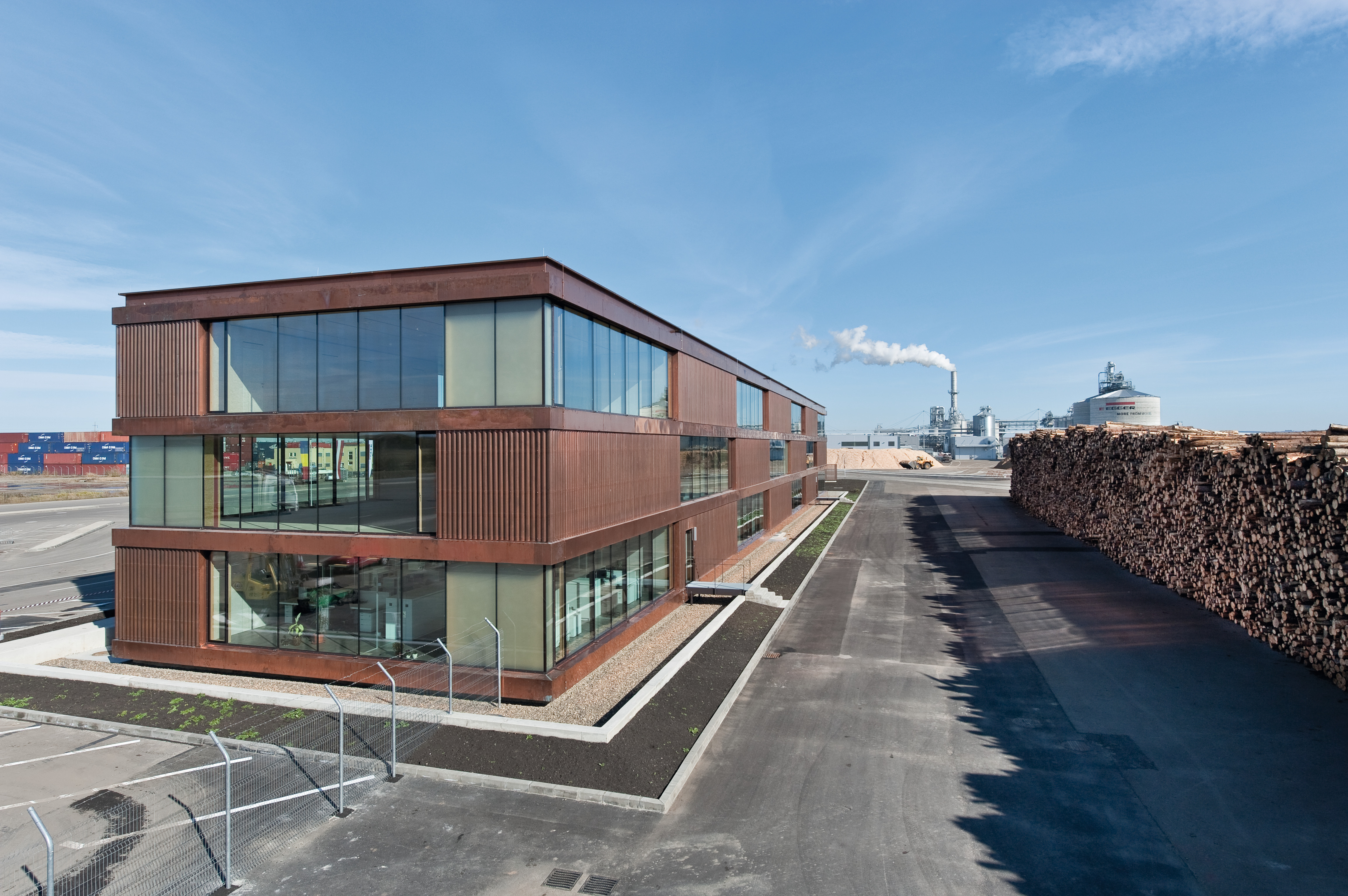 L’edificio è stato realizzato con un principio costruttivo a moduli.