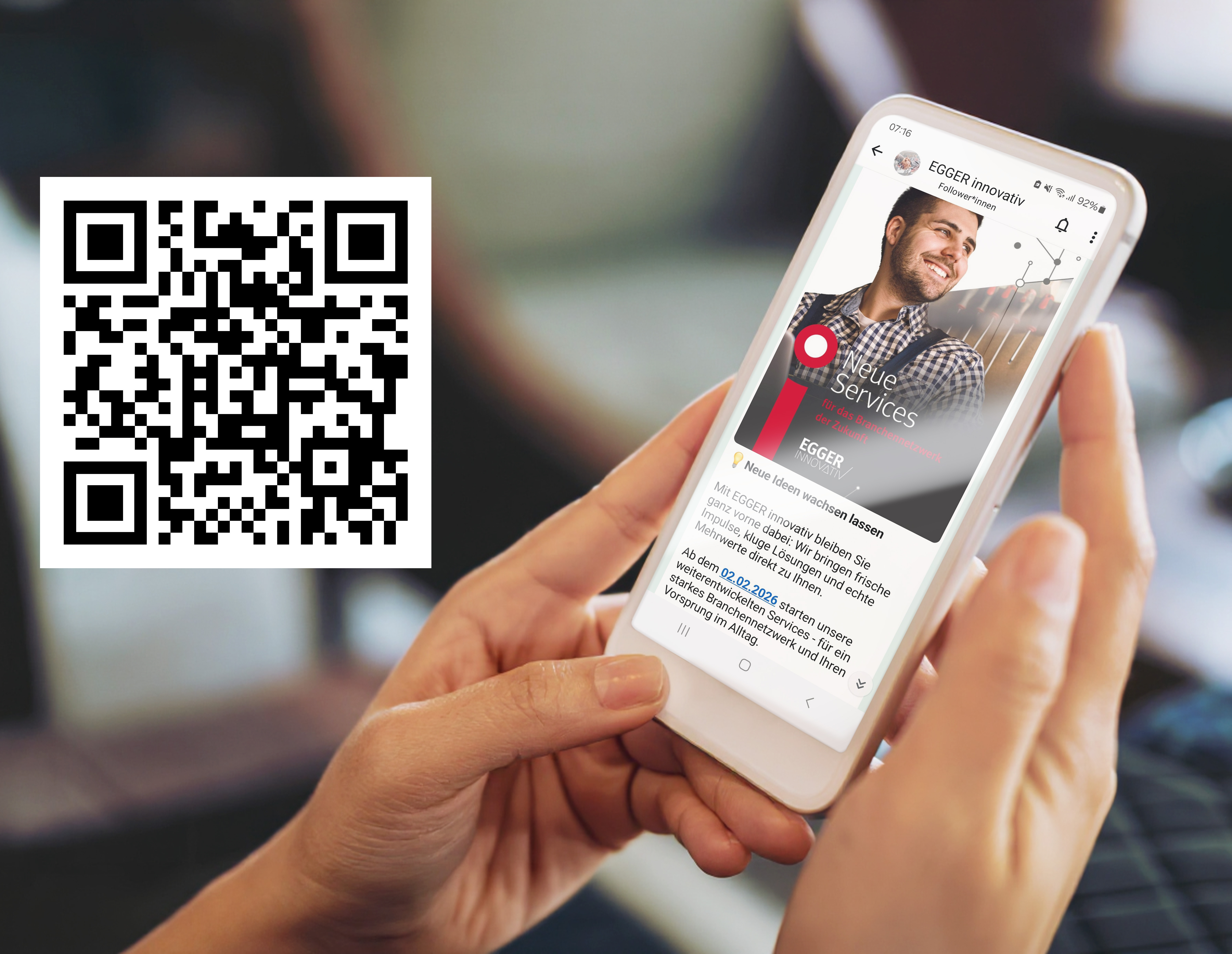 Unser WhatsApp Channel – immer nah am Netzwerk