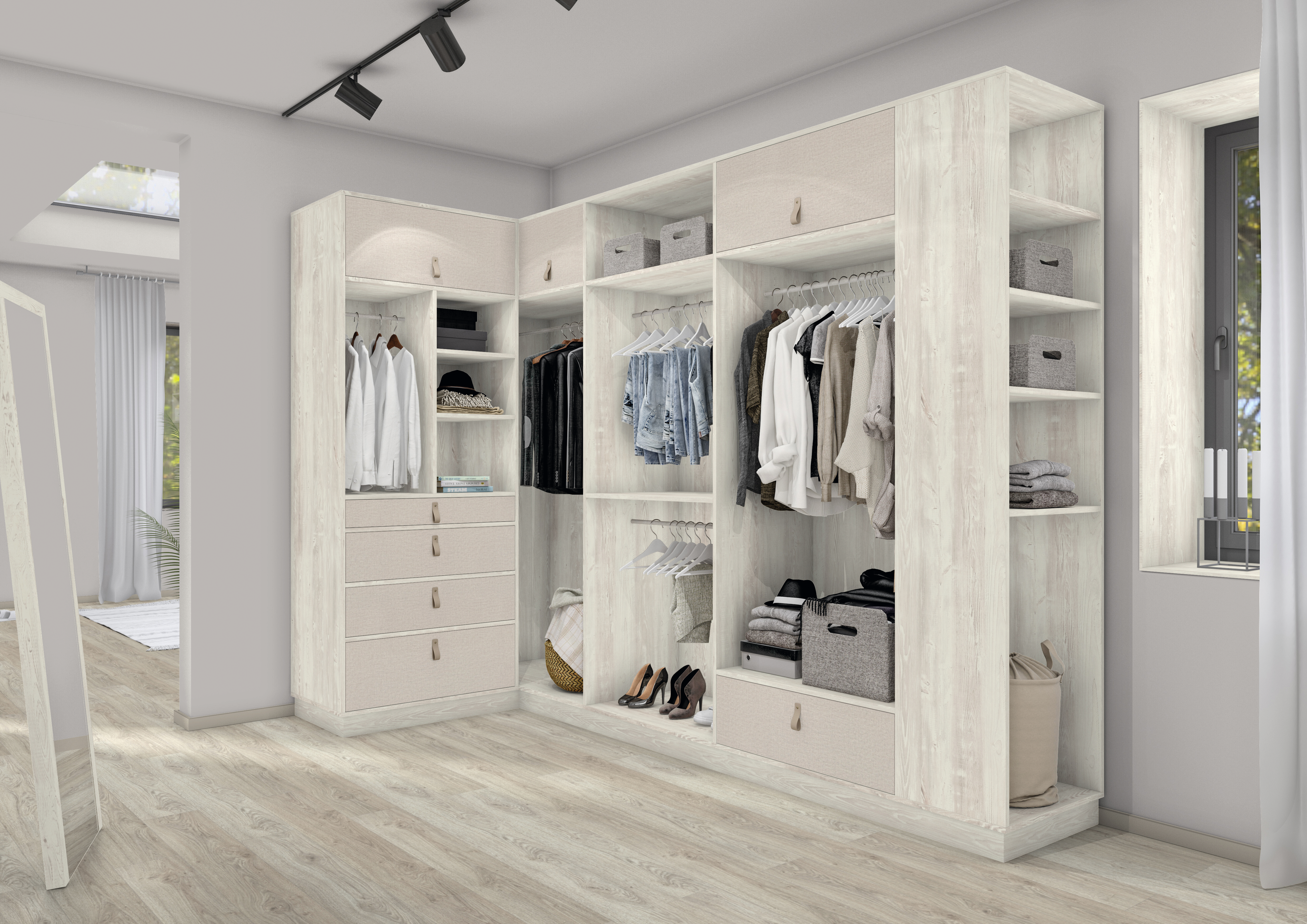 Help wardrobes blend seamlessly into bedroom design