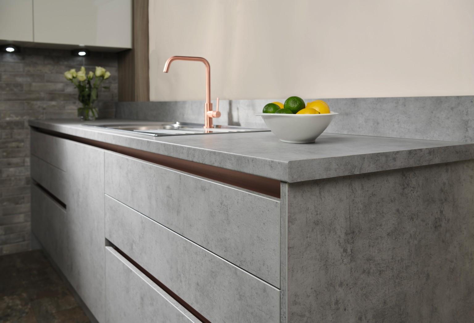Inspired by slate and limestone, with enhanced durability and strength. 