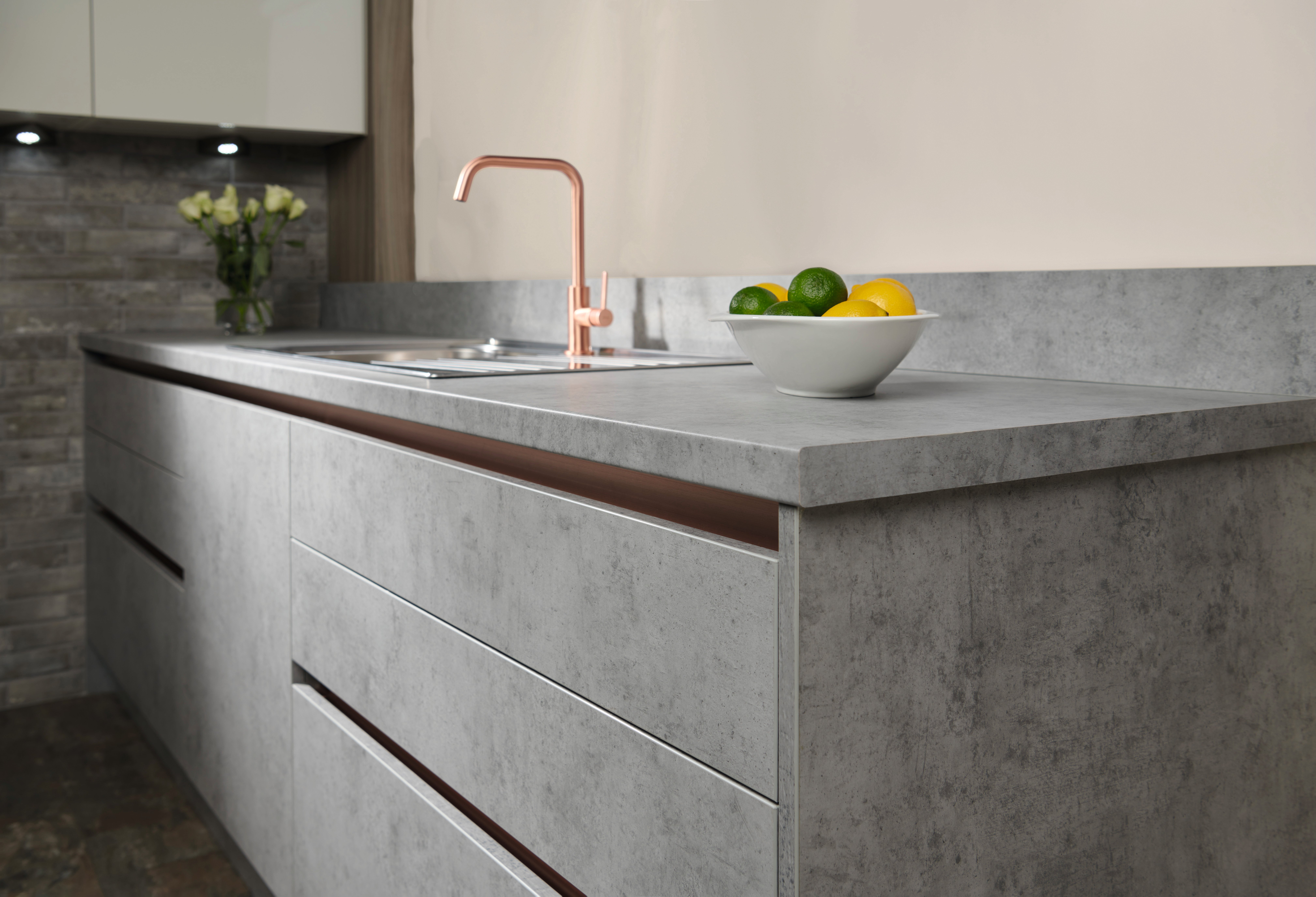 Slate and limestone-inspired reproductions with enhanced durability.