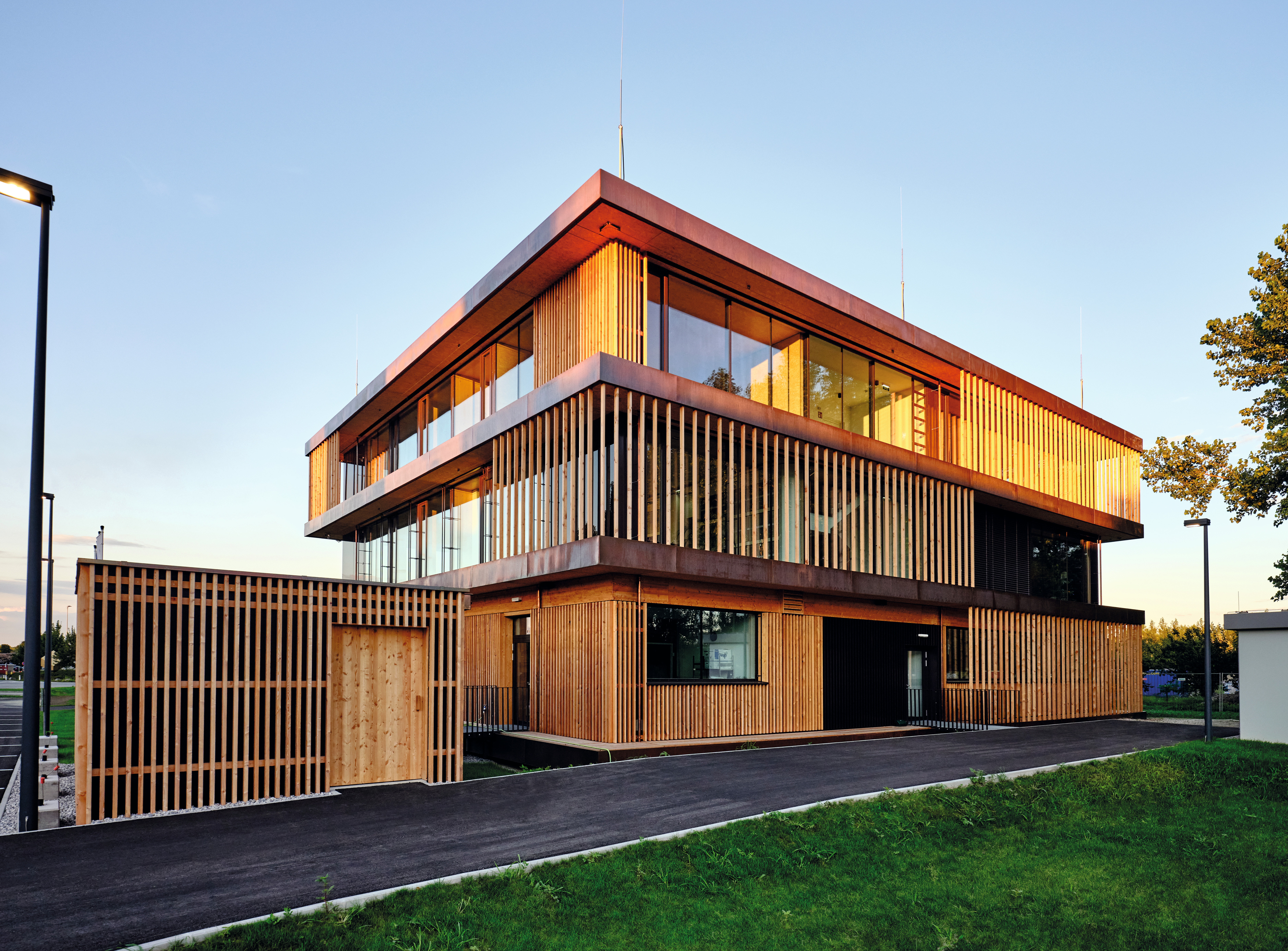 El edificio de Unterradlberg es el quinto de la serie de nuestros edificios modulares corporativos.