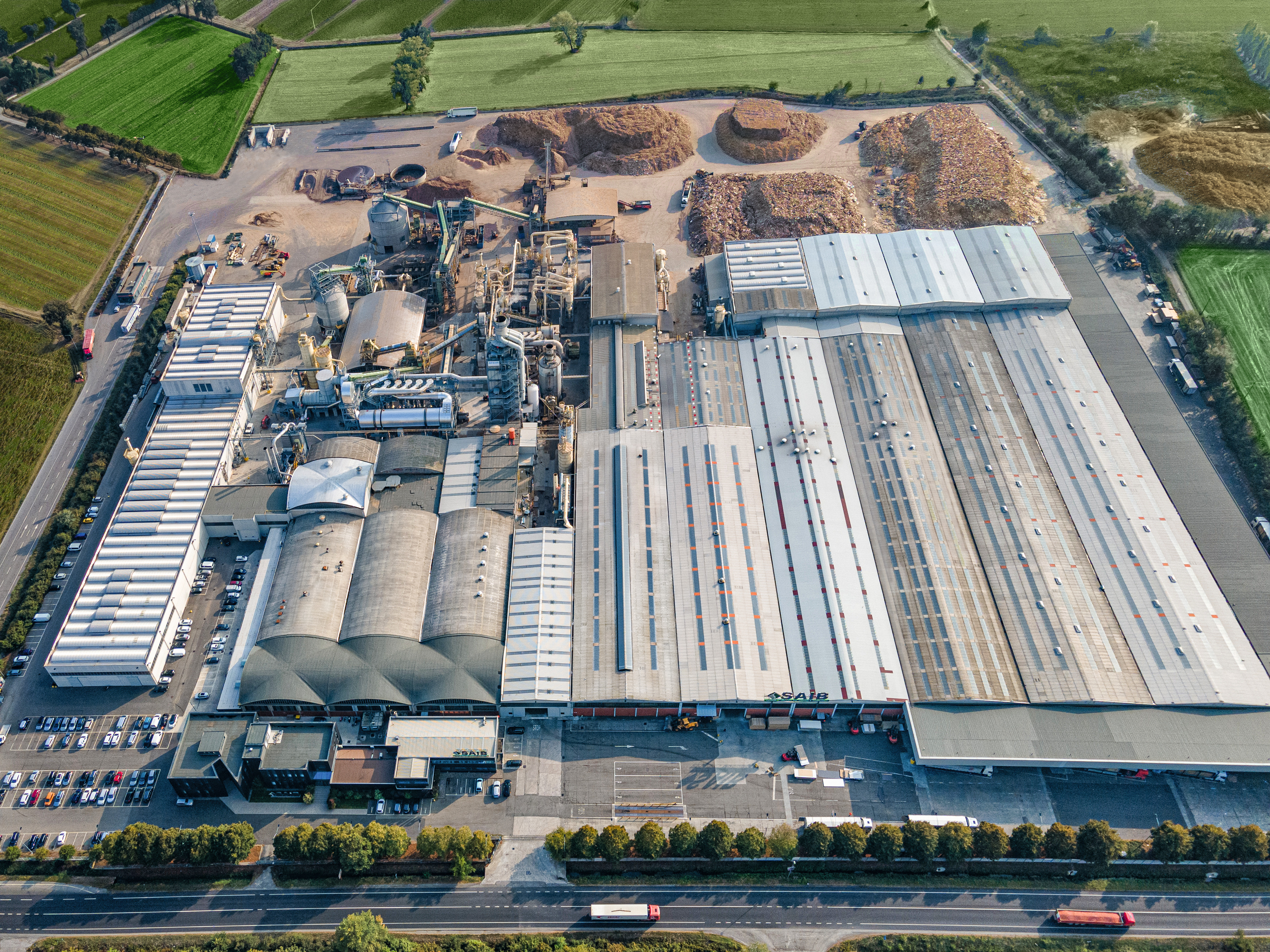 Aerial view of the plant in Caorso (IT)