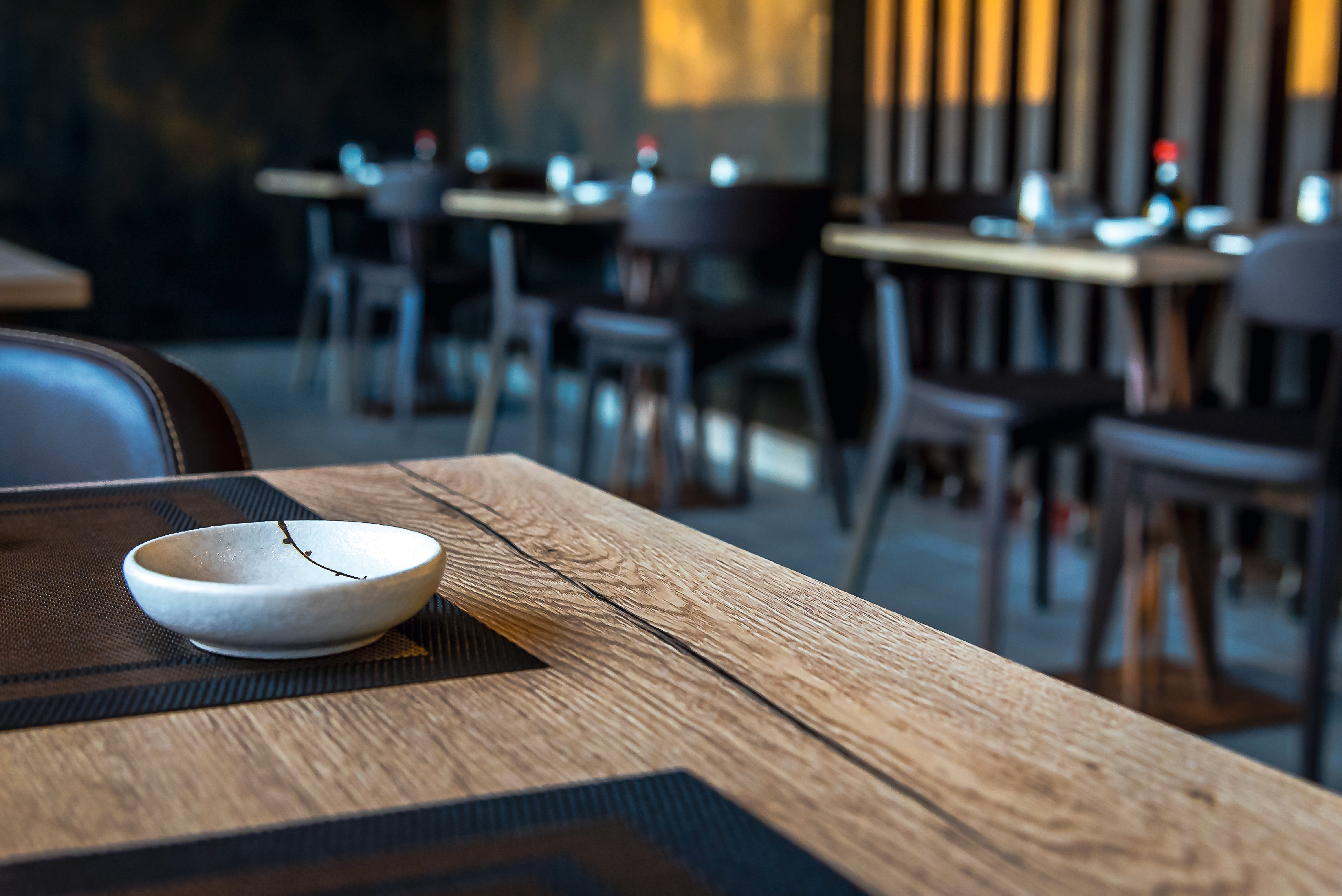 Dining tables made with H1180 ST37 Natural Halifax Oak.
