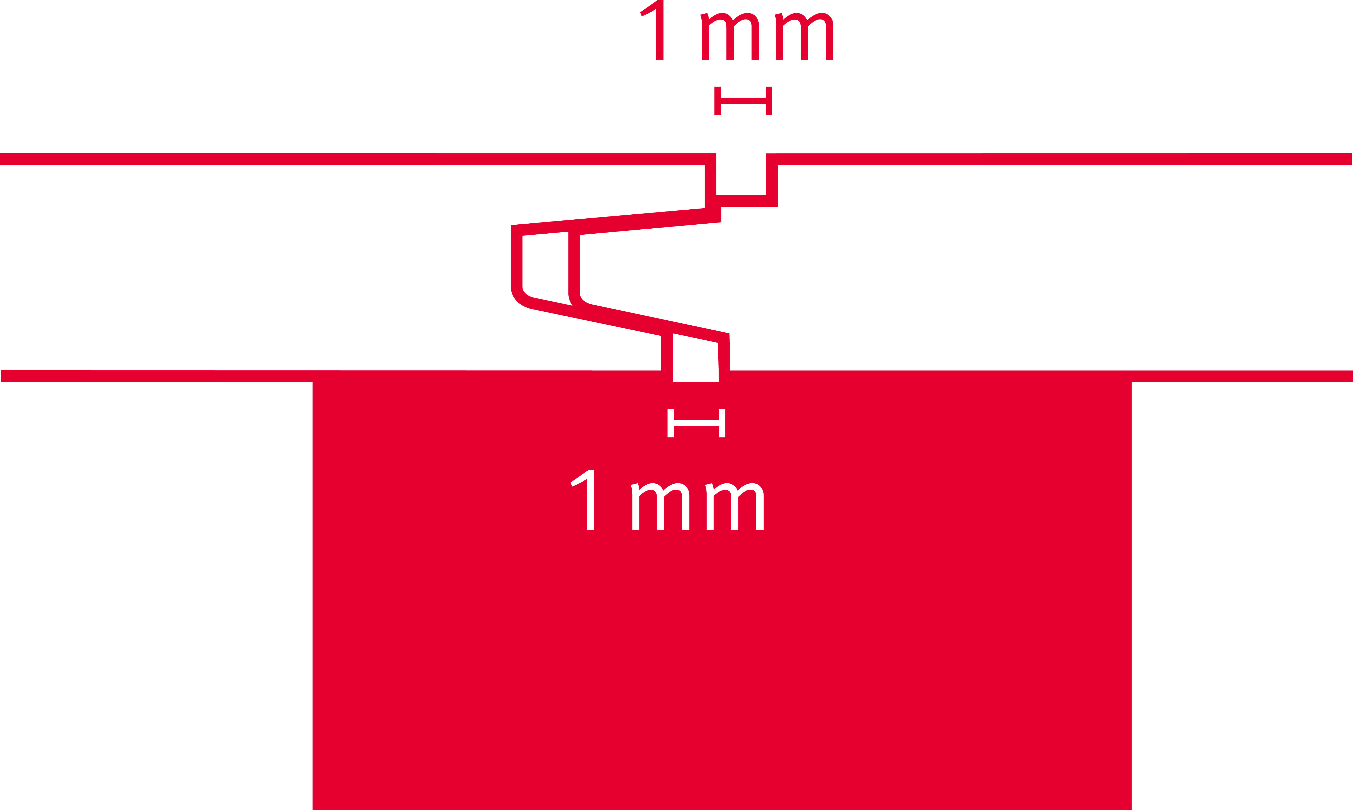 1mm expansion gap 1mm expansion gap