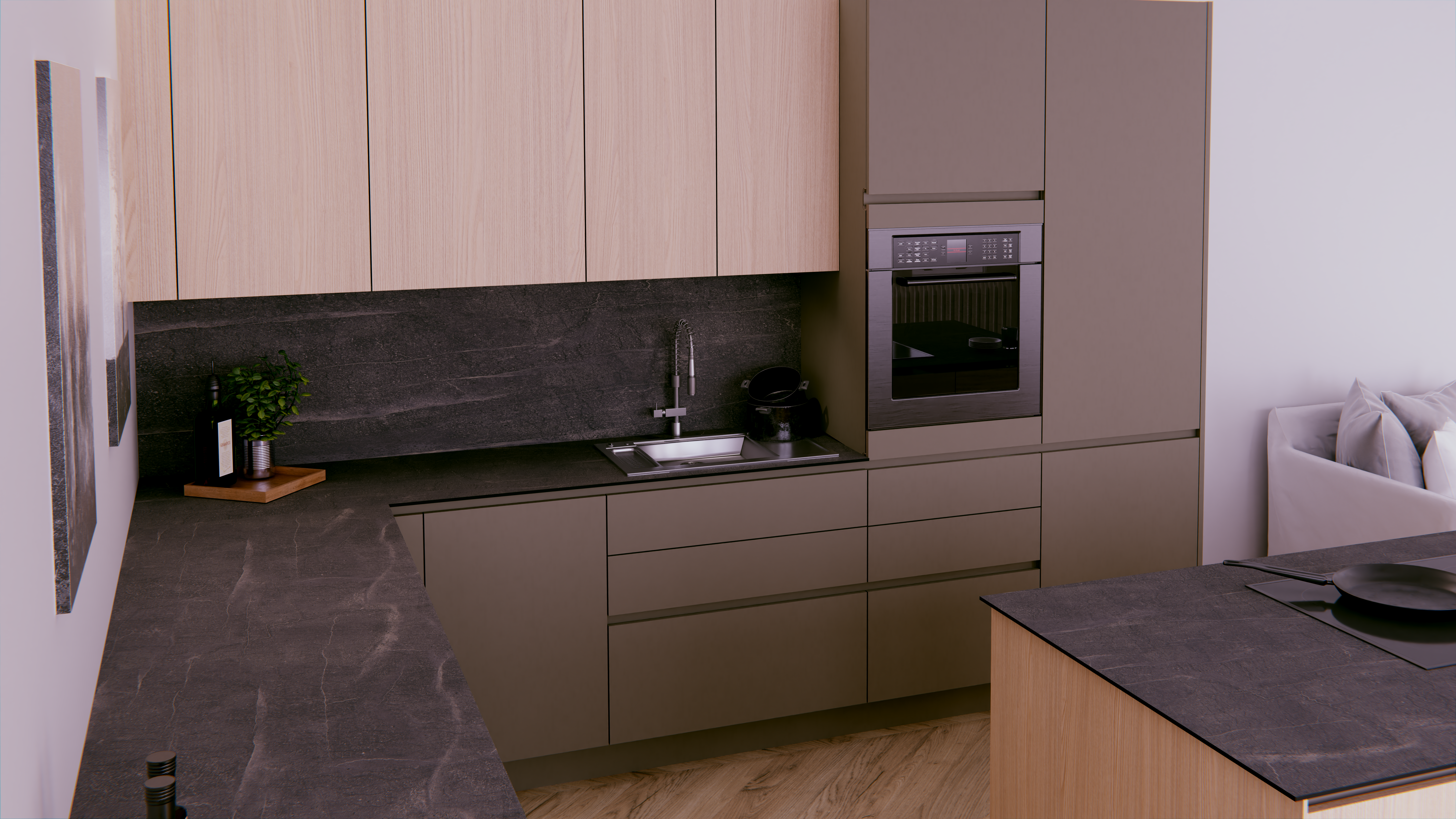 F244 ST76 Anthracite Candela Marble