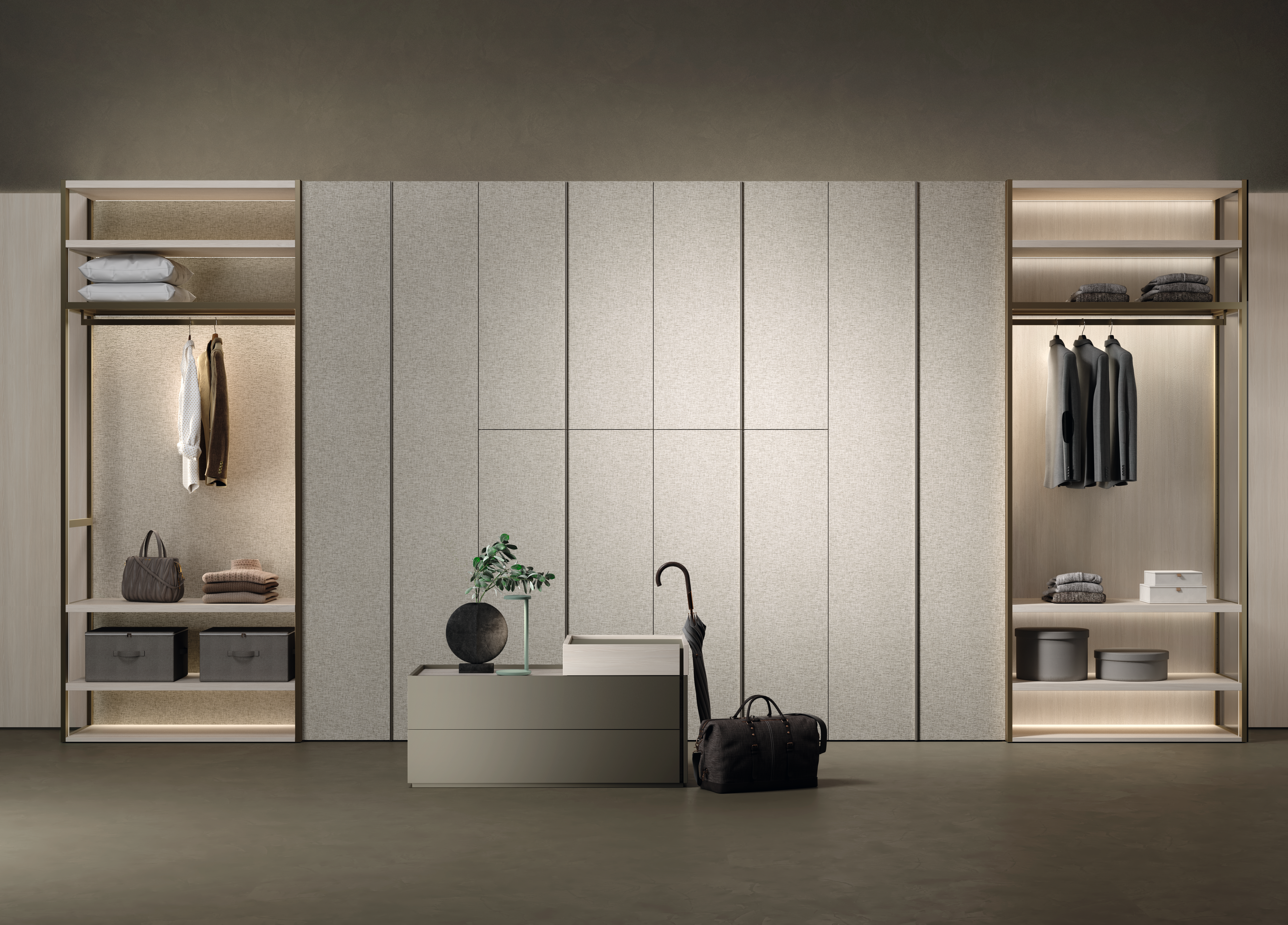 F7138 STV9 Grey Atelier Textile; H3785 ST19 White Bolivar Wood; U7123 STU8 Genua Grey