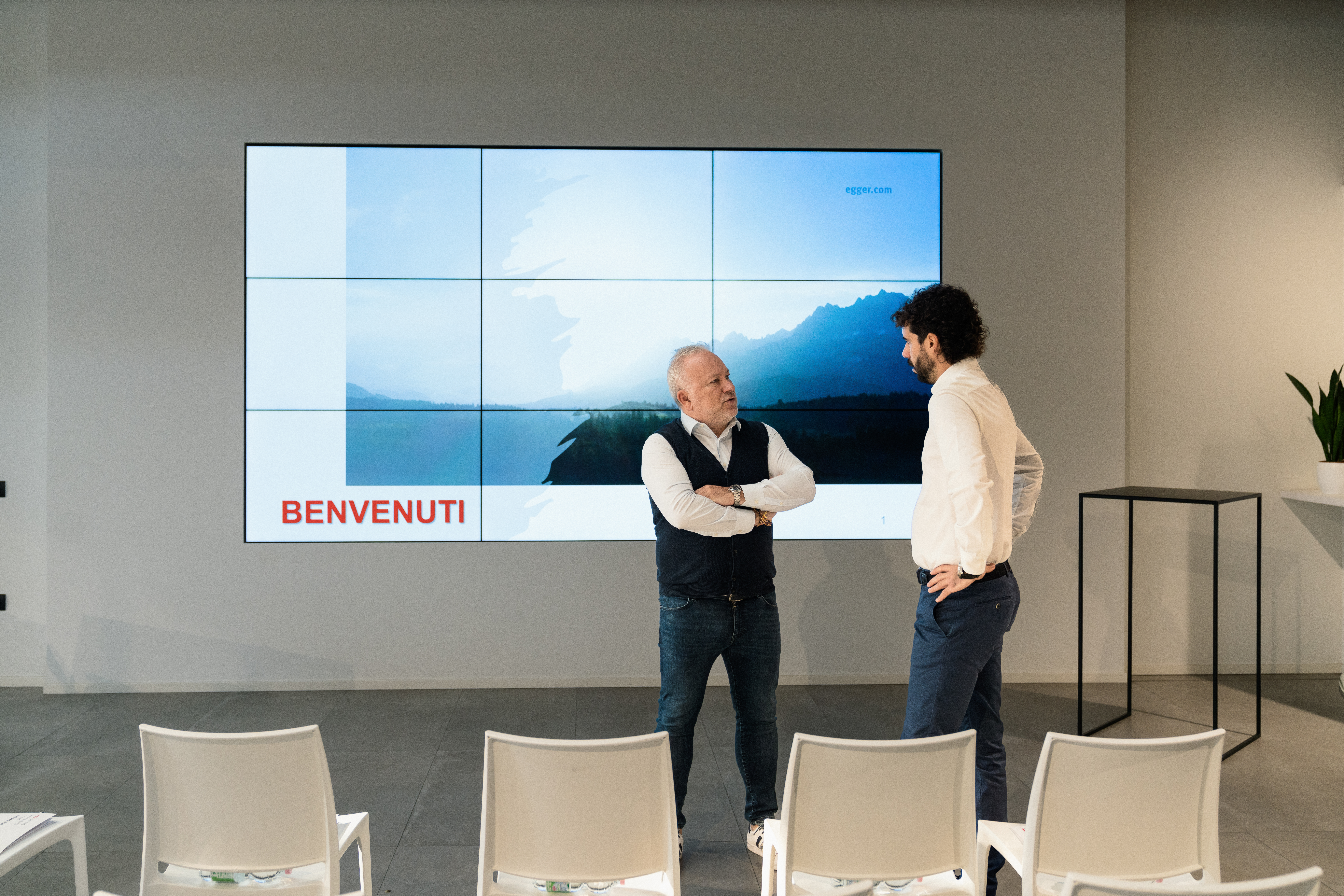 La sala dell’evento prima della presentazione 