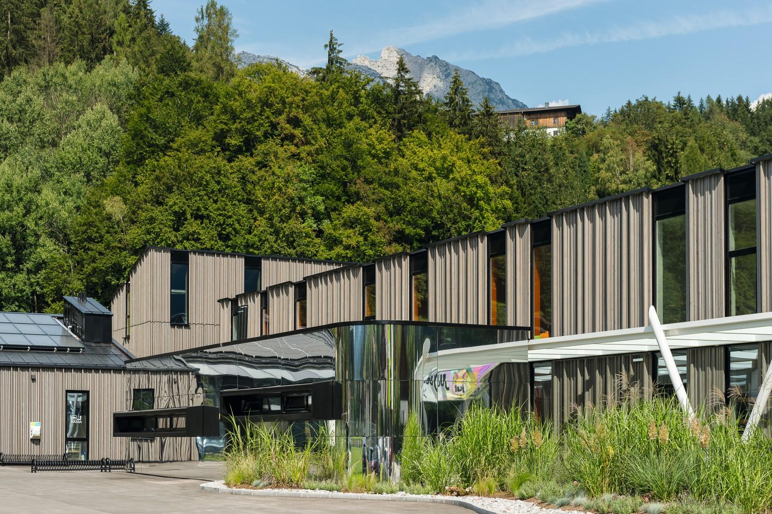 Recreational opportunities for all ages are provided in a contemporary new building.