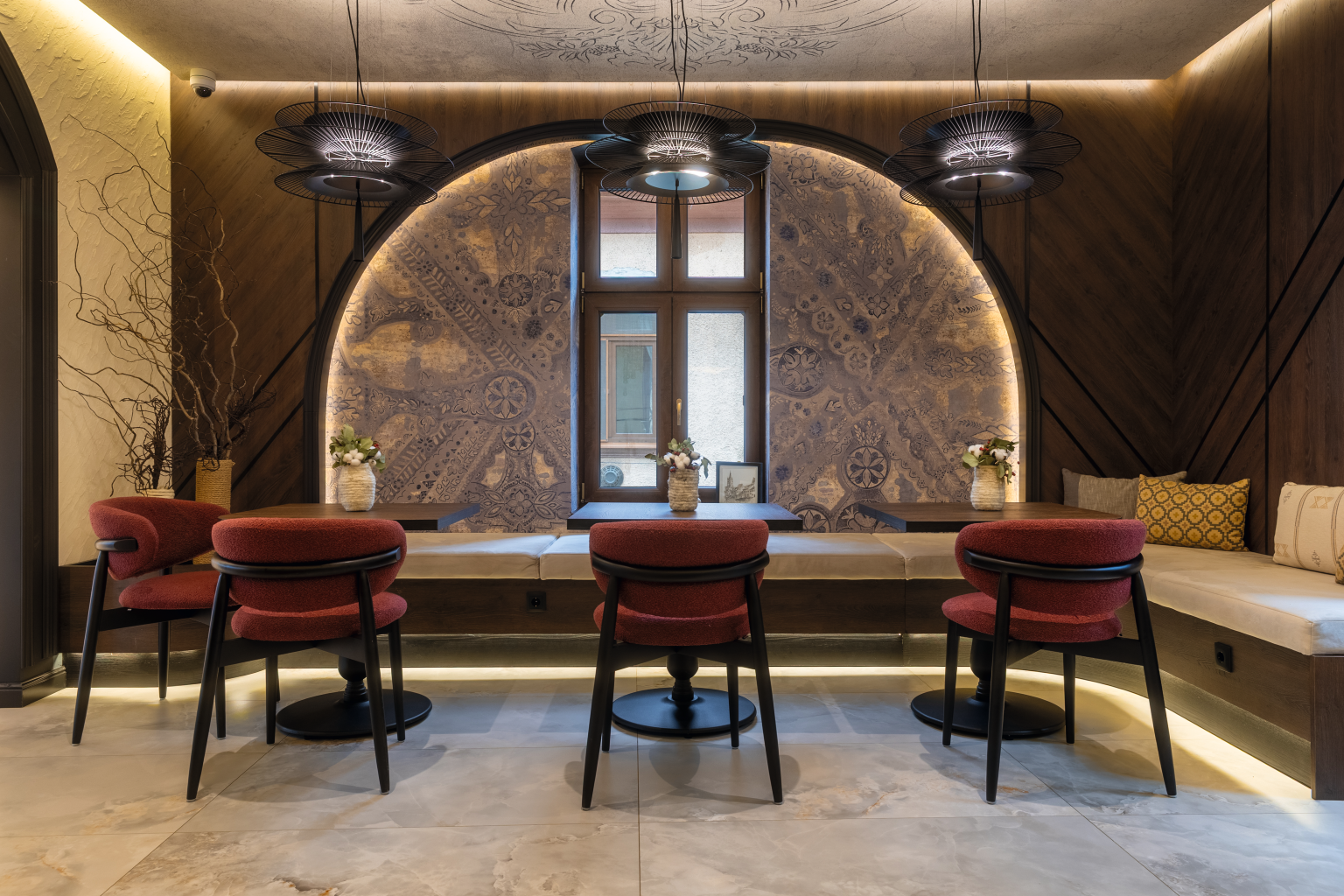 Restaurant banquette seating