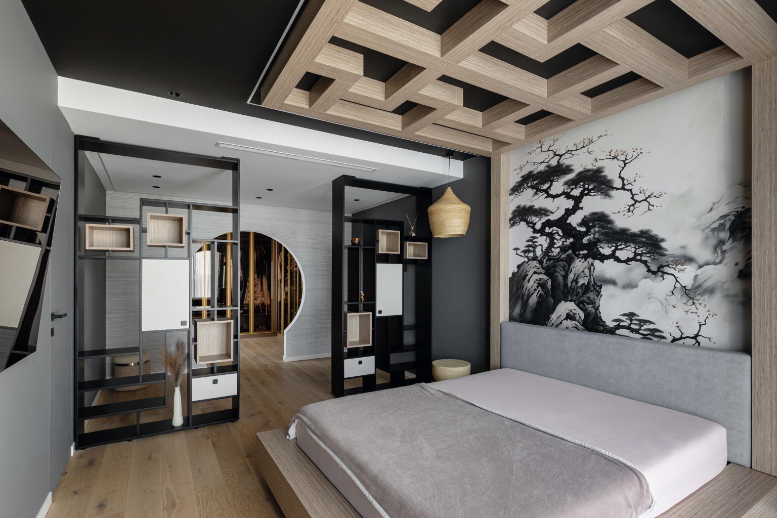 Bedroom in Japanese Style. 