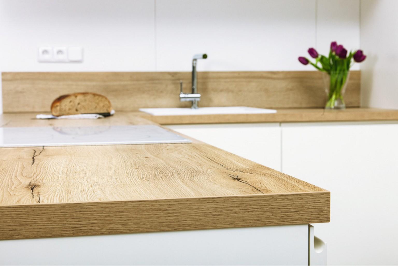 Oak effect worktops