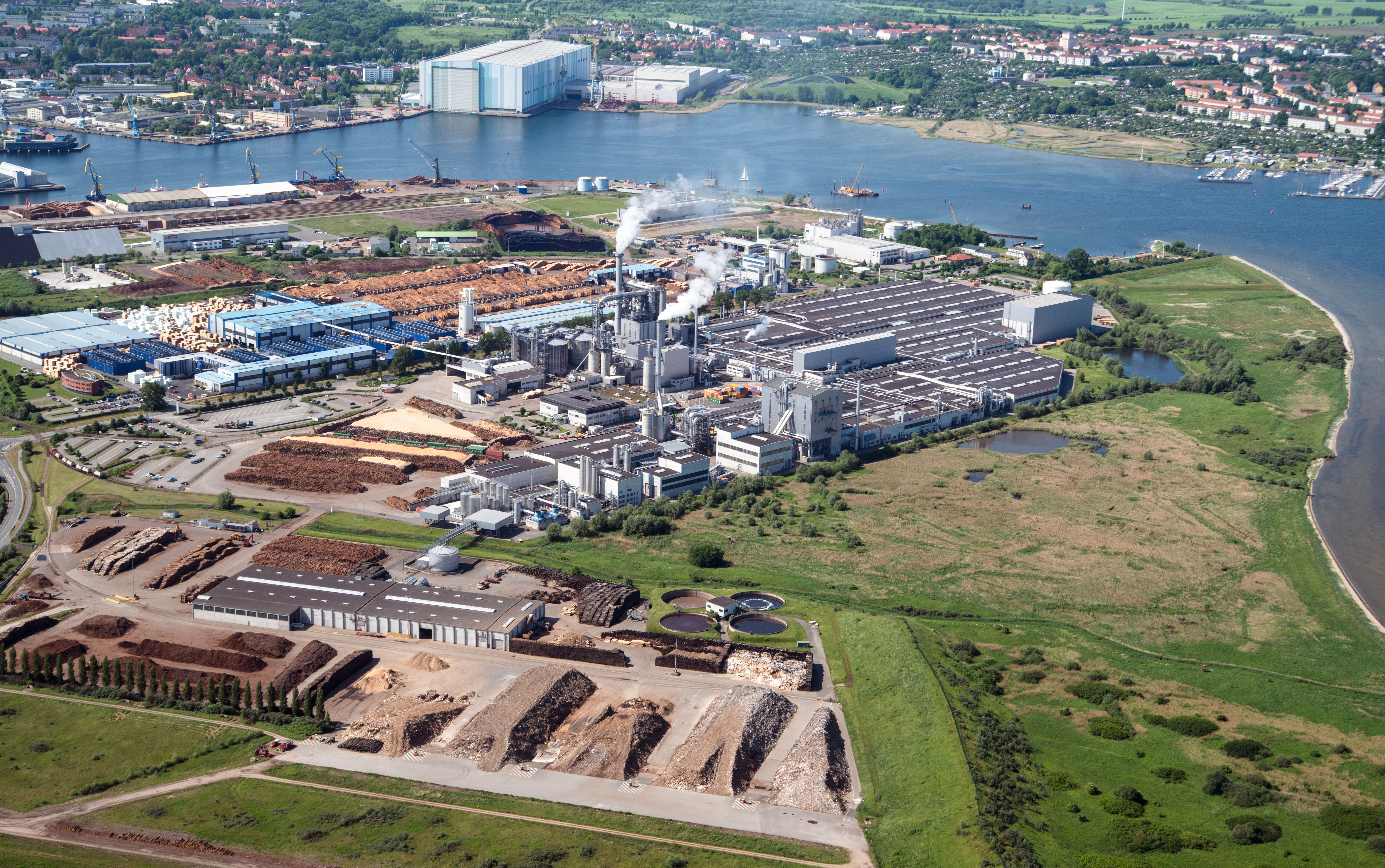 Aerial image of building in Wismar