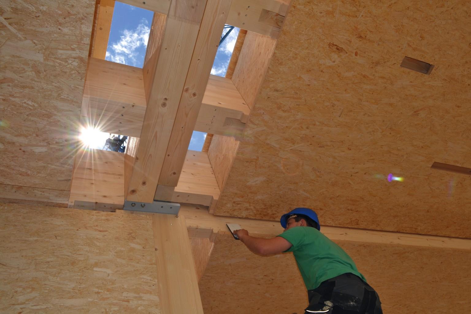 Beidseitig geschlossene Holzbalkendecken