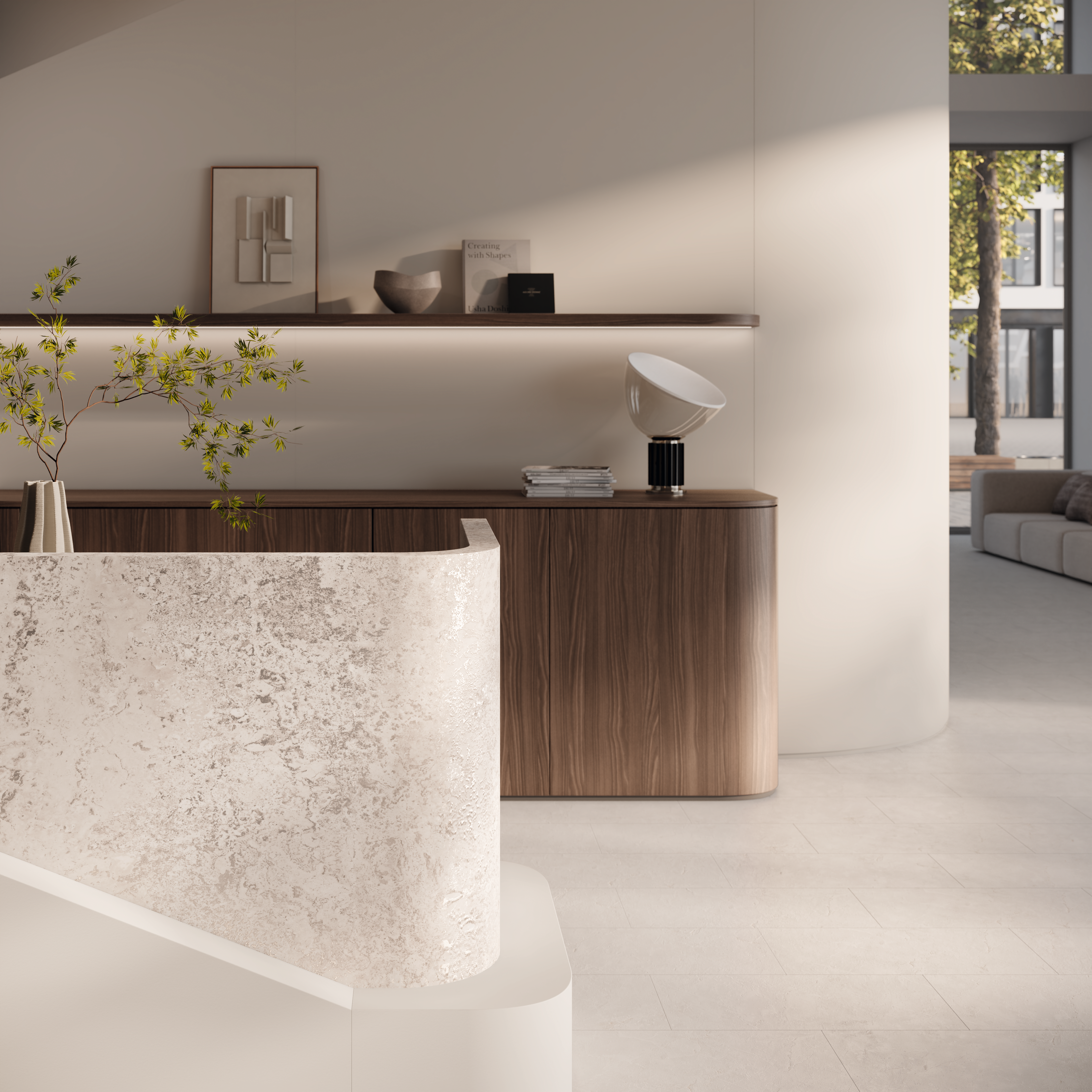 Desk di accoglienza nei seguenti decori: H3787 ST19, U220 ST9 and F129 PA