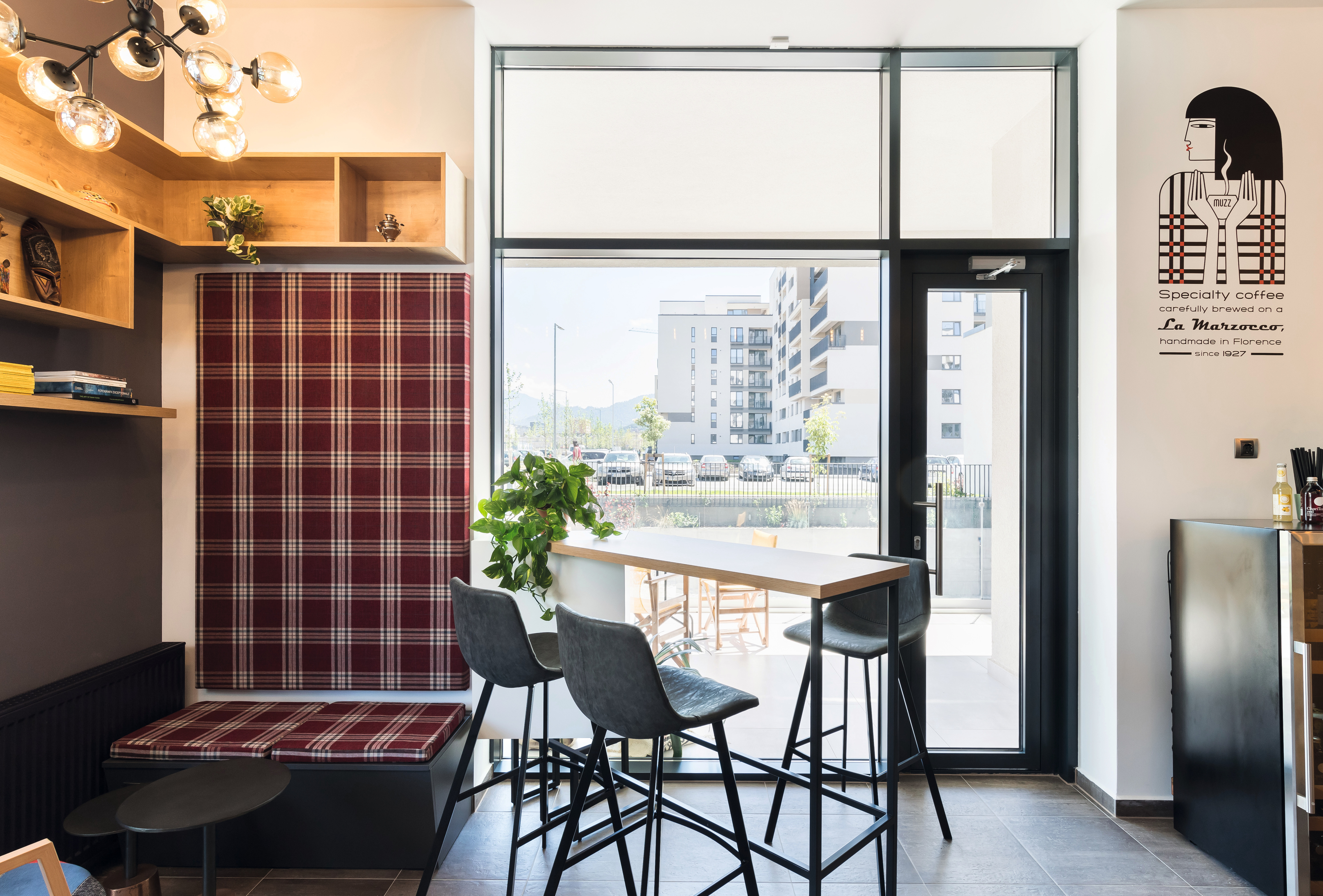 Modern and bright place that inspires for socializing.
