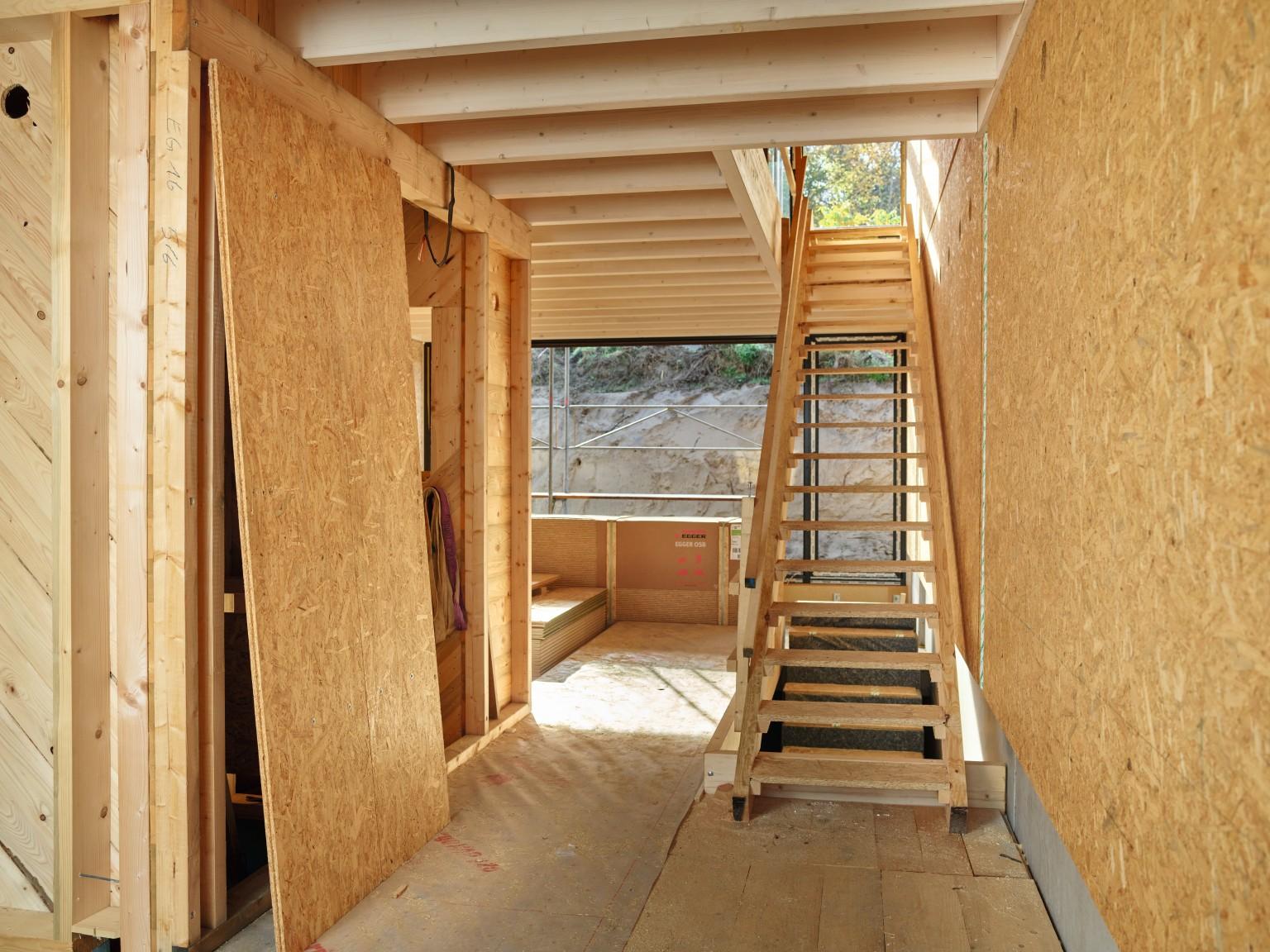 En total se utilizaron 5.350 m² de tableros OSB 3 de EGGER. 