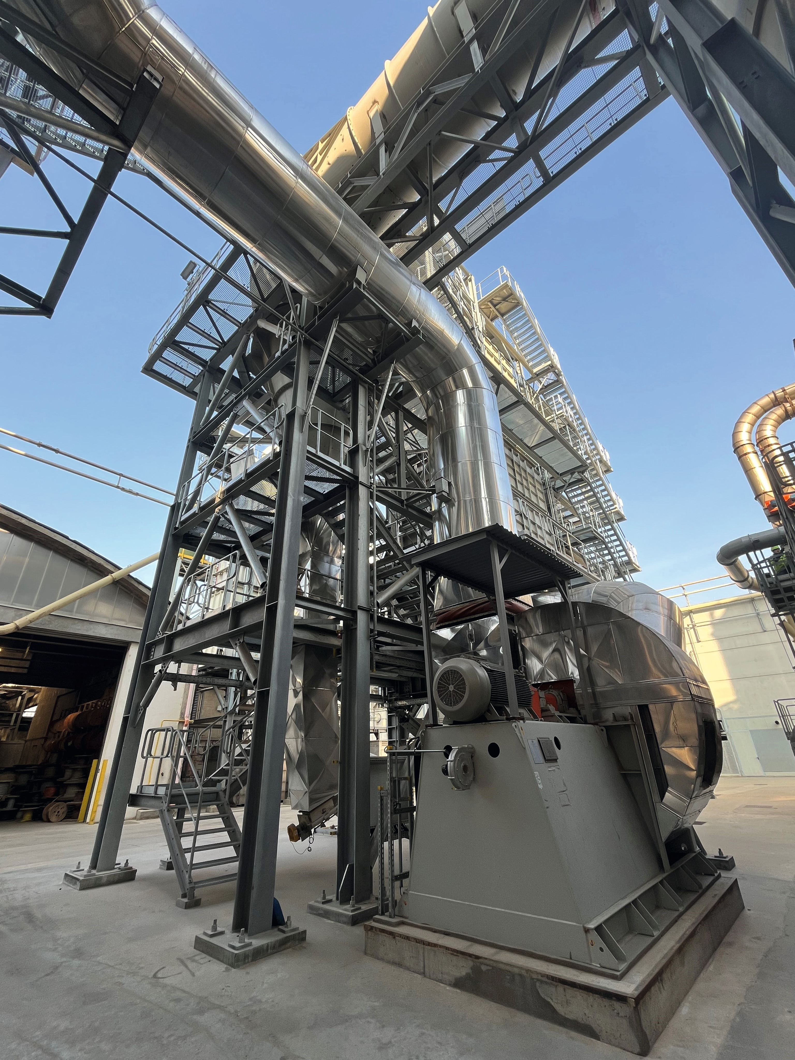 The new thermal oil boiler 