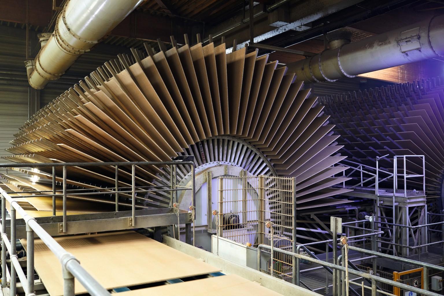 Recycled wood is processed in Hexham