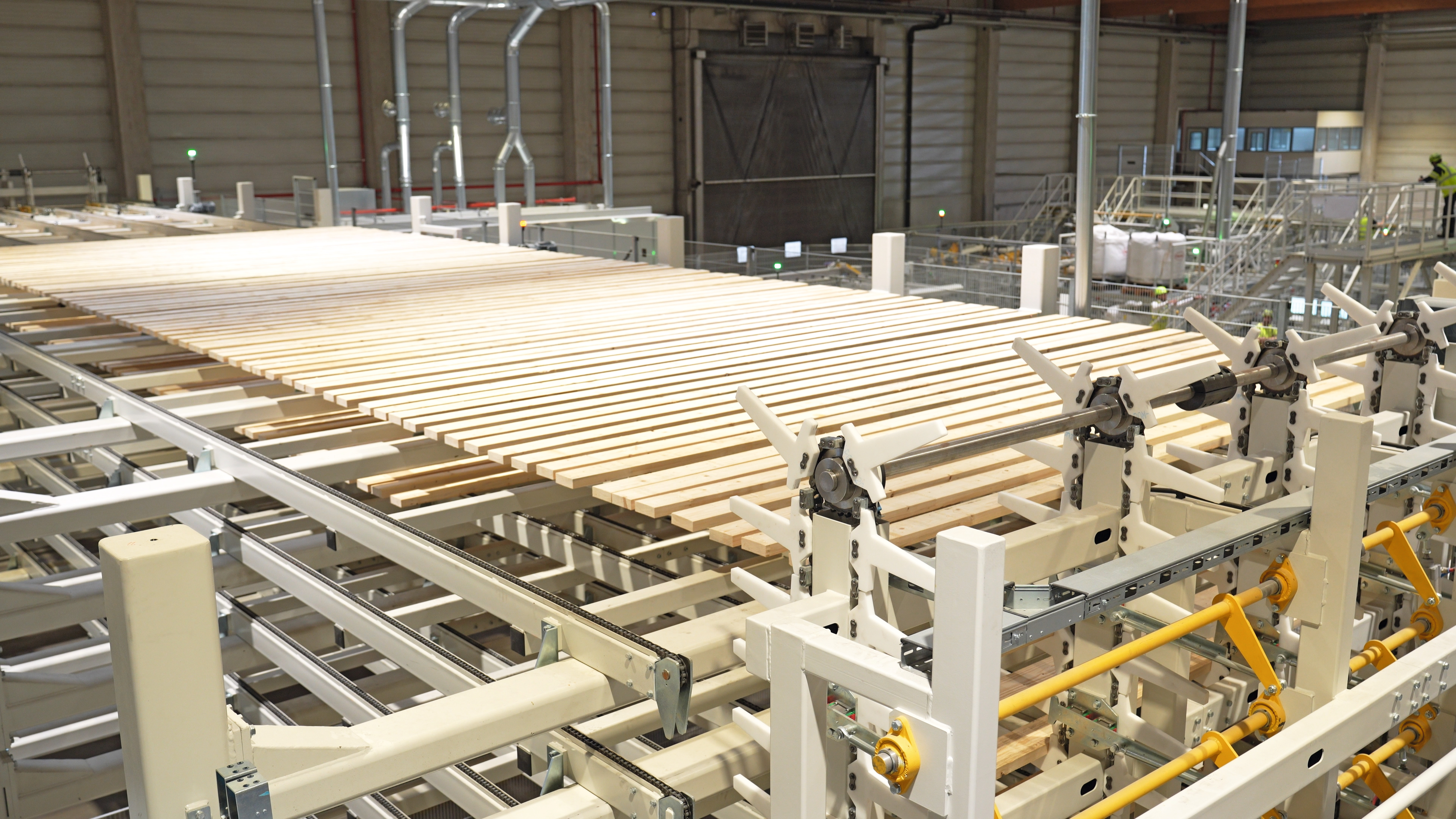 Finger-jointing line at the sawmill in Brilon (DE)