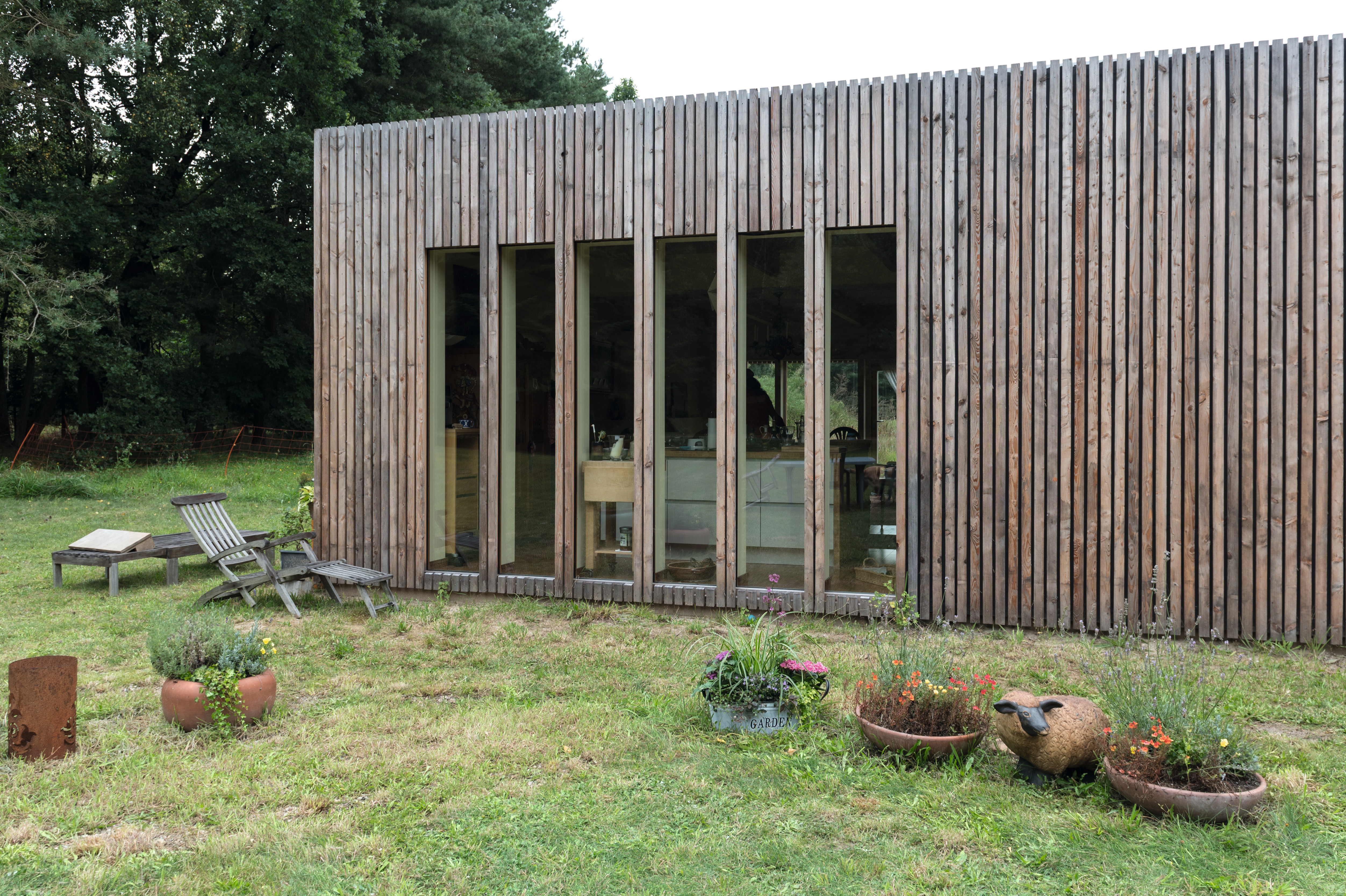 No concrete has been used to build dasFunktionshaus.