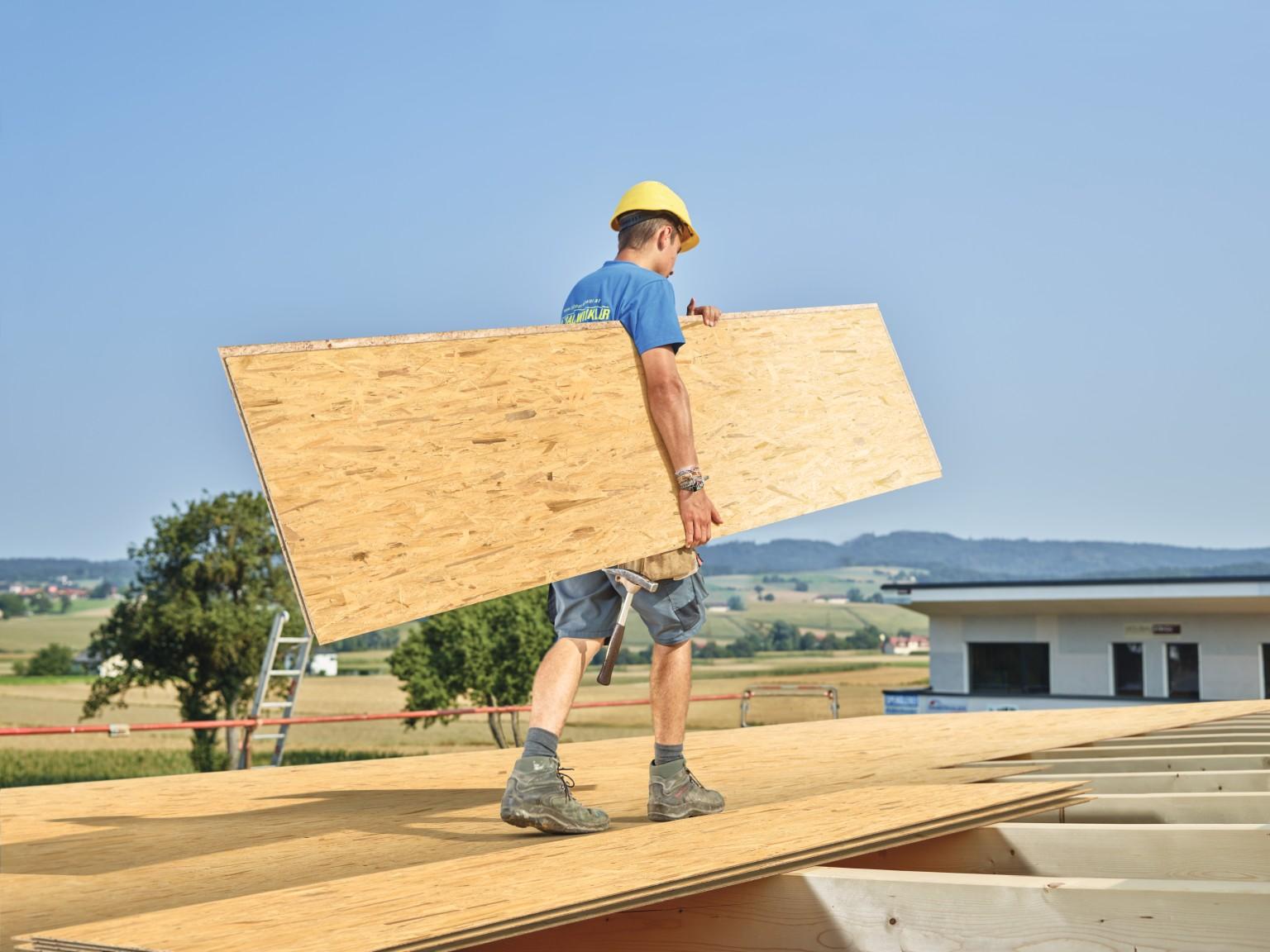 Roofing board installation