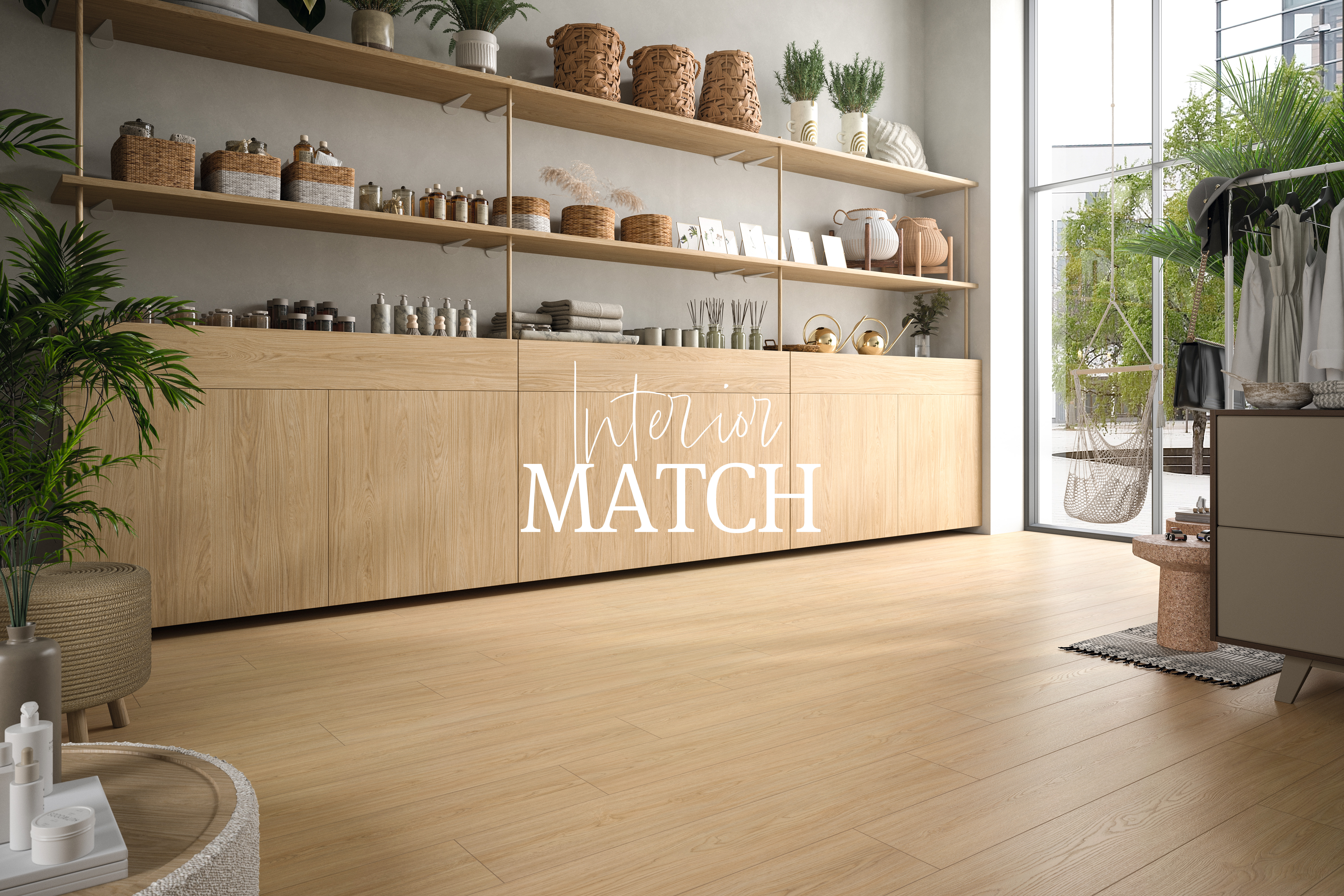 Interior Match: Combination furniture and flooring