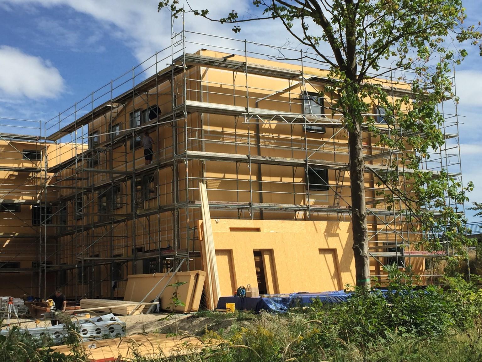 The new construction of the Kita Stadtspatzen in modern architecture