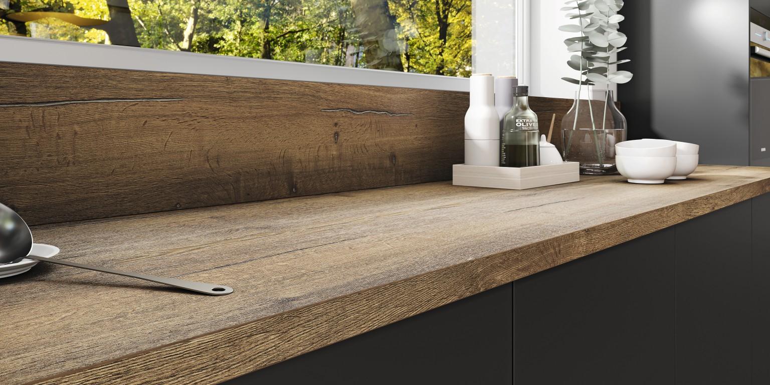 Oak worktop