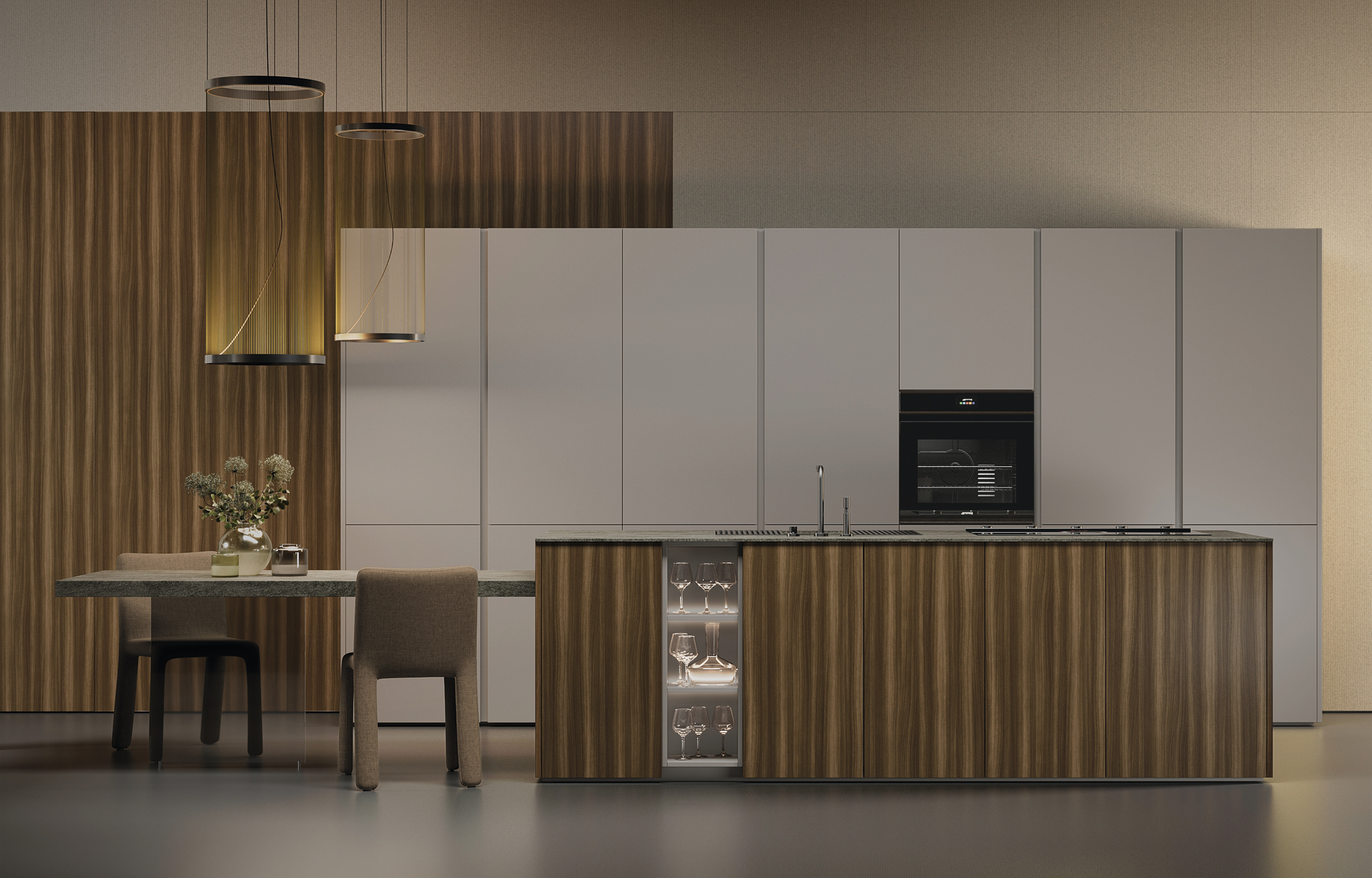 Cucina Noce Alba Tabacco (H7586) S Collection