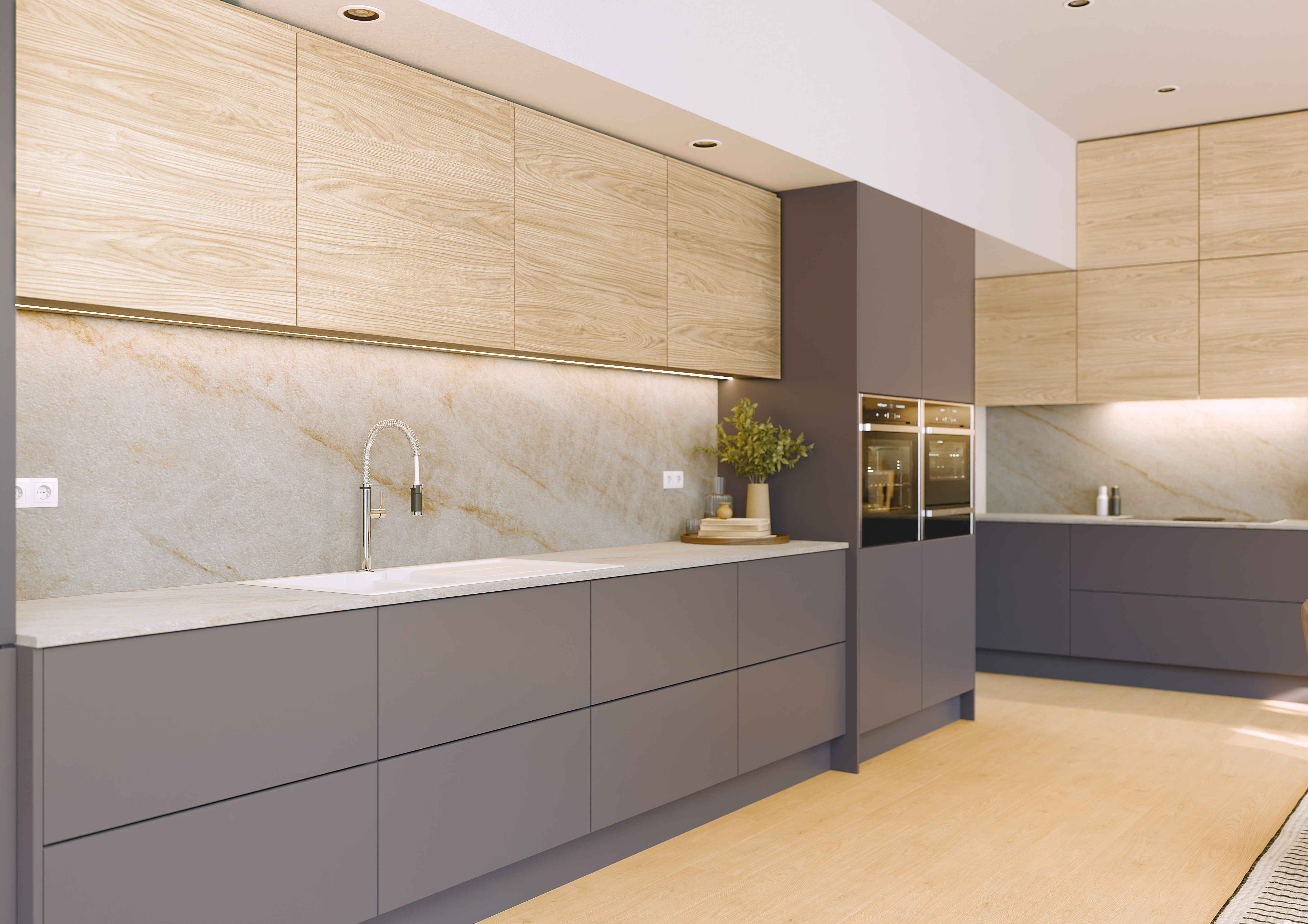 Pracovní desky s rovnou hranou