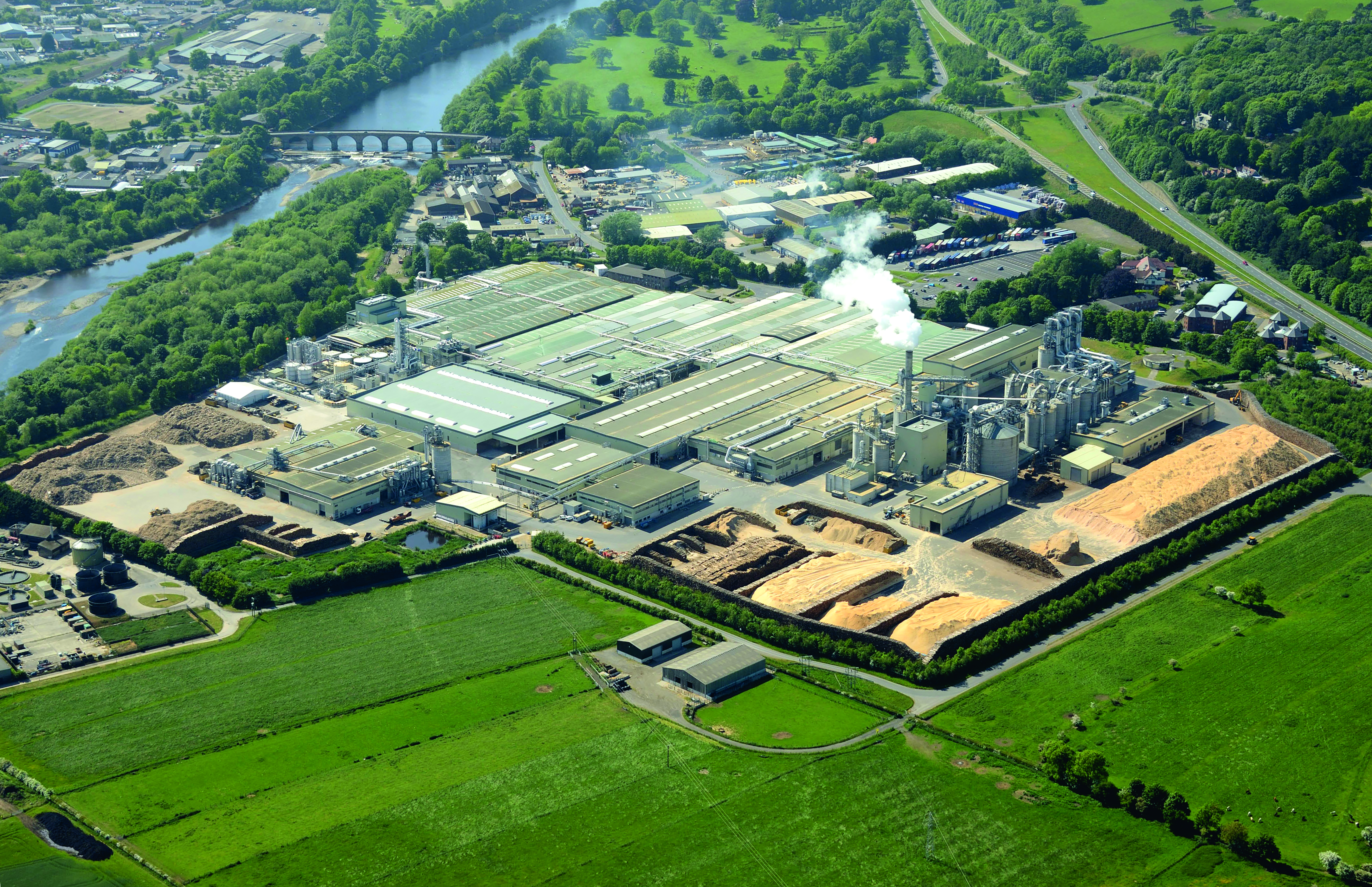 Aerial image of building in Hexham