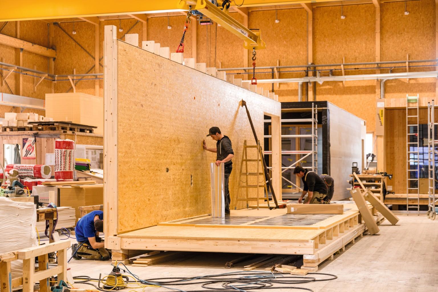 EGGER OSB 4 TOP was used for the interior wall structure. © Fotostudio Rene Paulweber