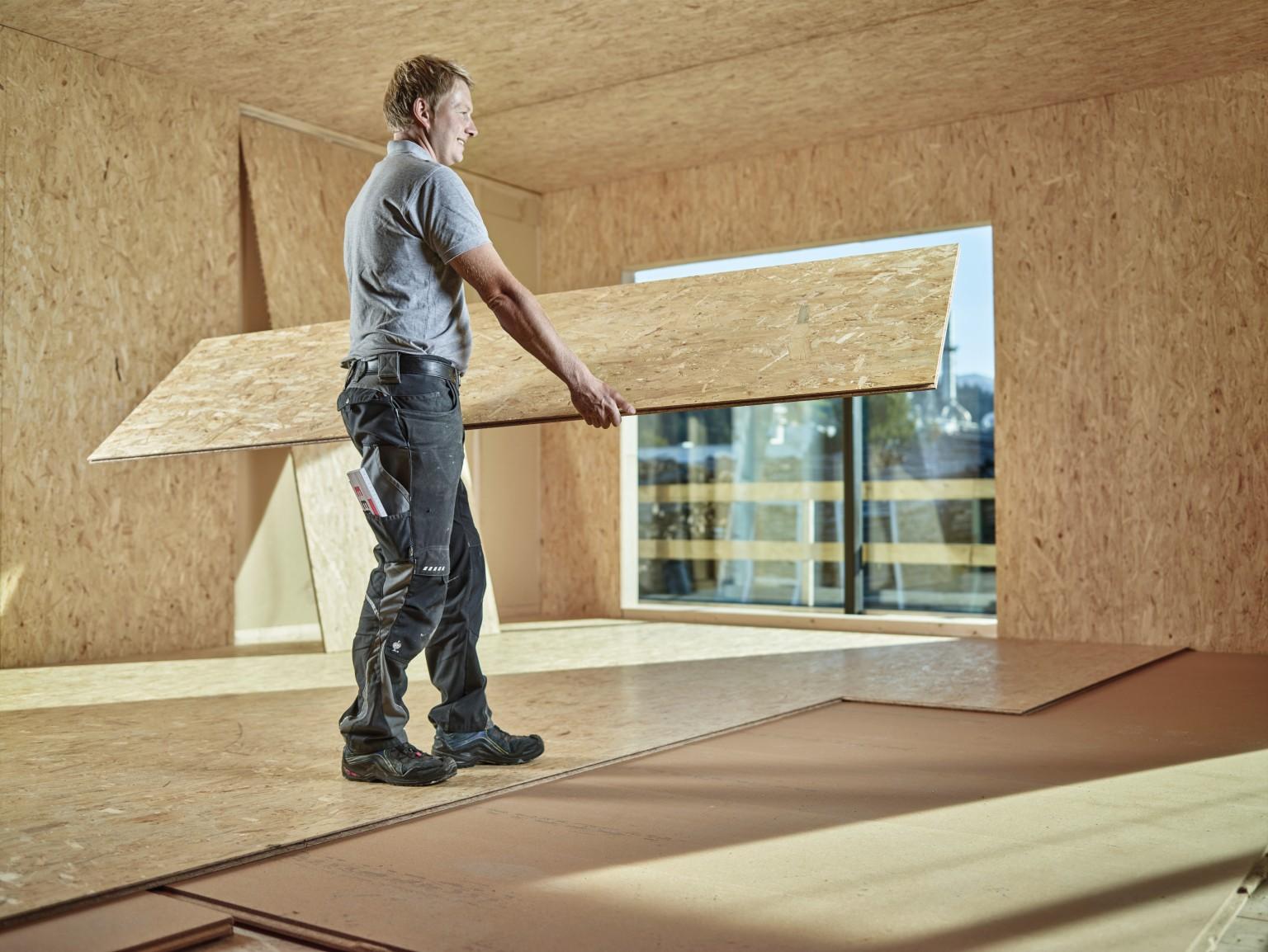 OSB Platten als stabiler Untergrund