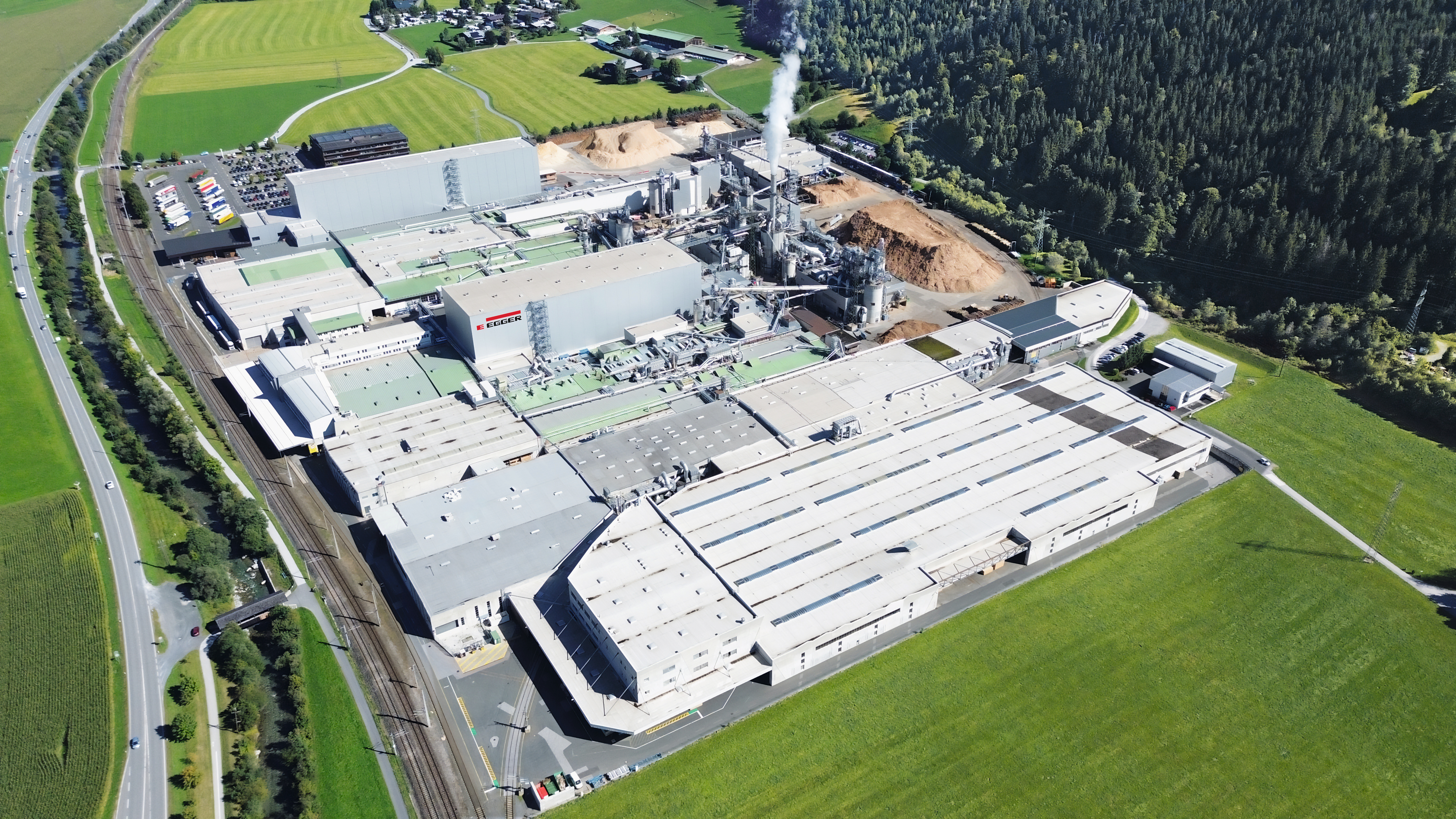 Aerial image of building in St. Johann in Tirol