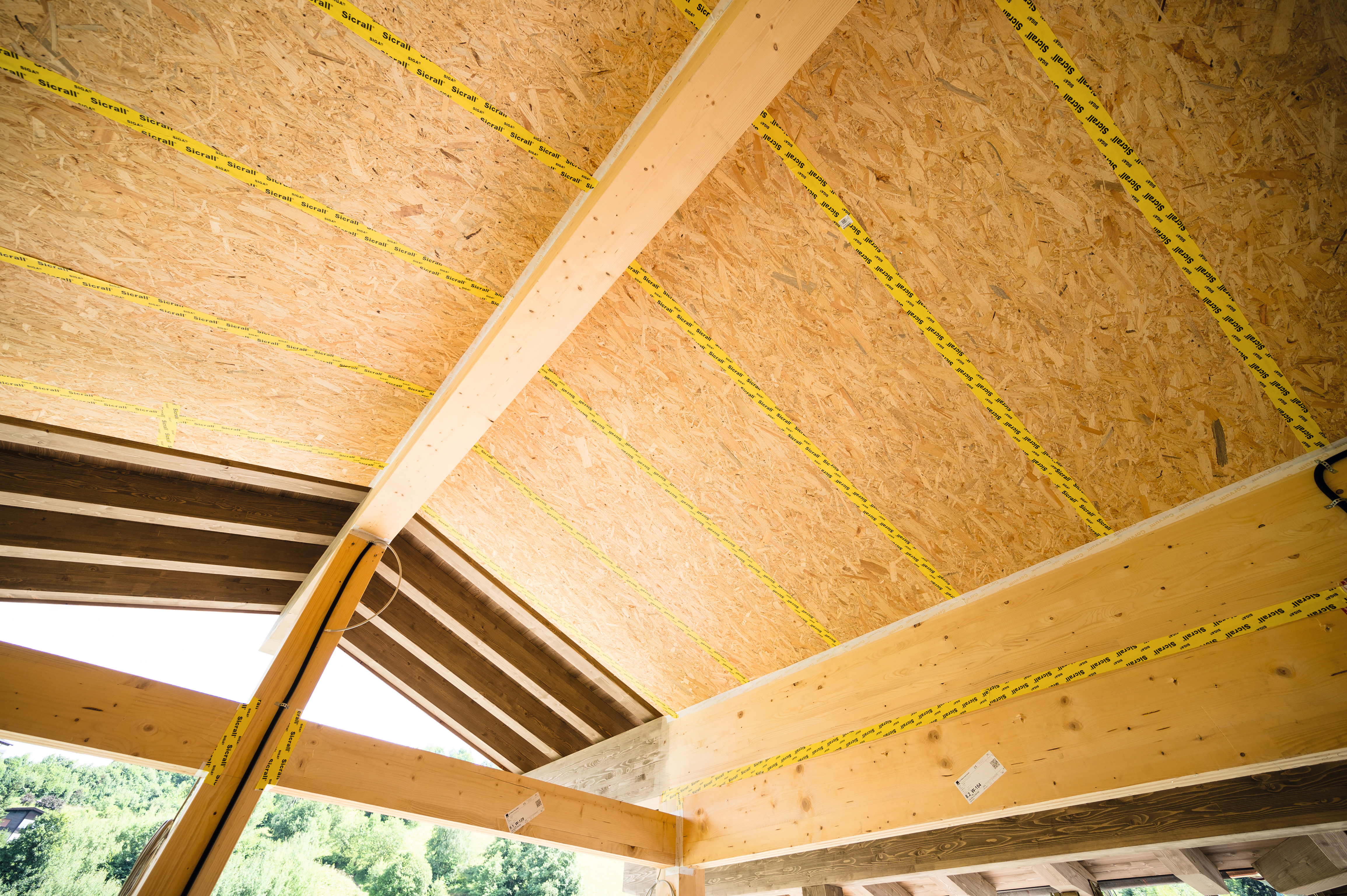A total of 1500 m2 of EGGER OSB 4 TOP were used.